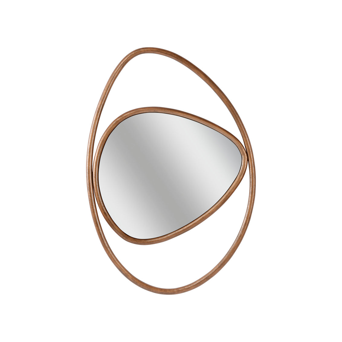 Lindsay Mirror - GunMetal in 47 / Metal - Chelsea House