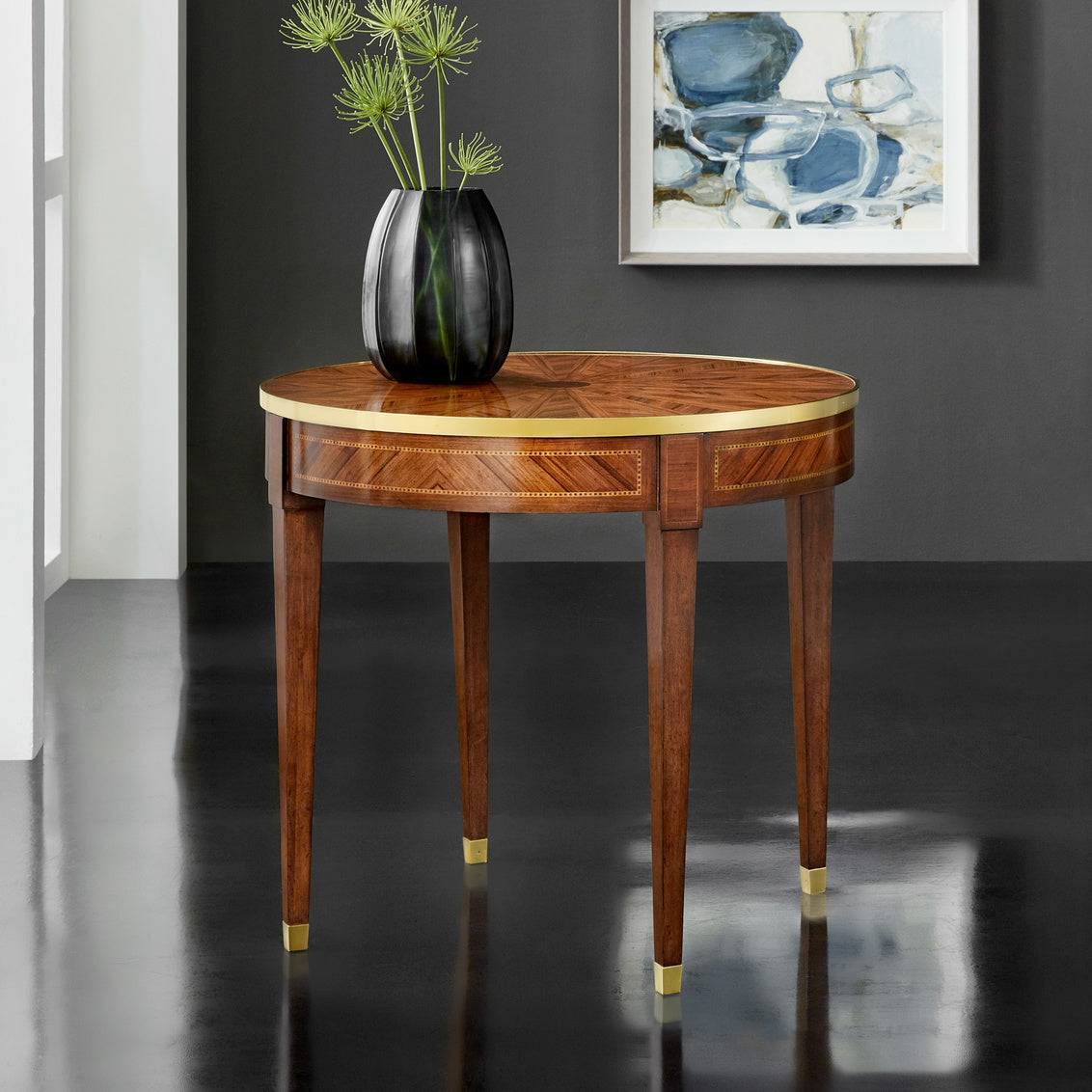 Round Inlay Table – Accent Tables by Modern History | Sutter & Vale