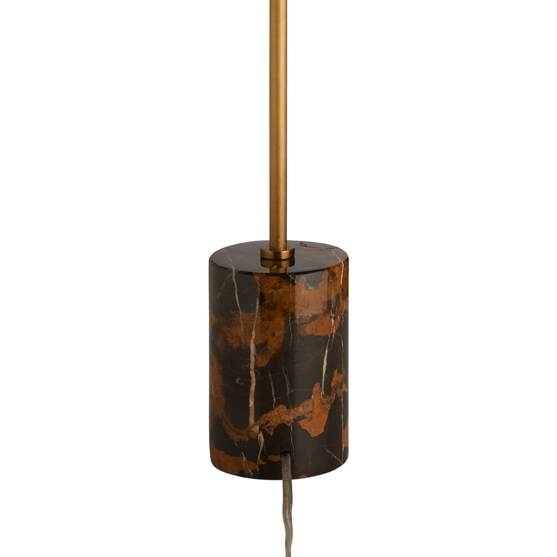 Lambeth Table Lamp-Brown Marble in 32 / Metal - Chelsea House