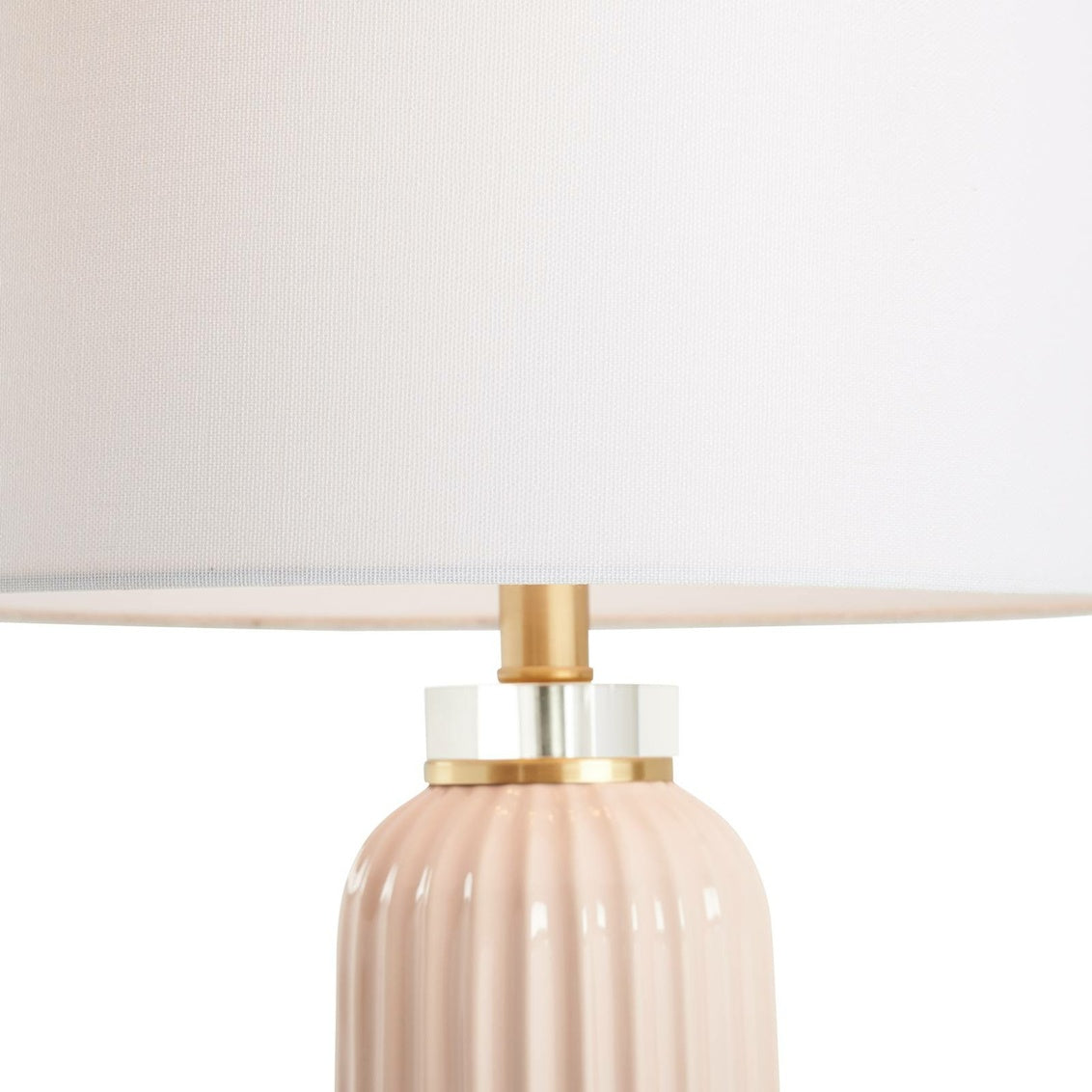 Samuel Ceramic Lamp - Pink in Pink Glaze / Ceramic/Porcelain - Chelsea House