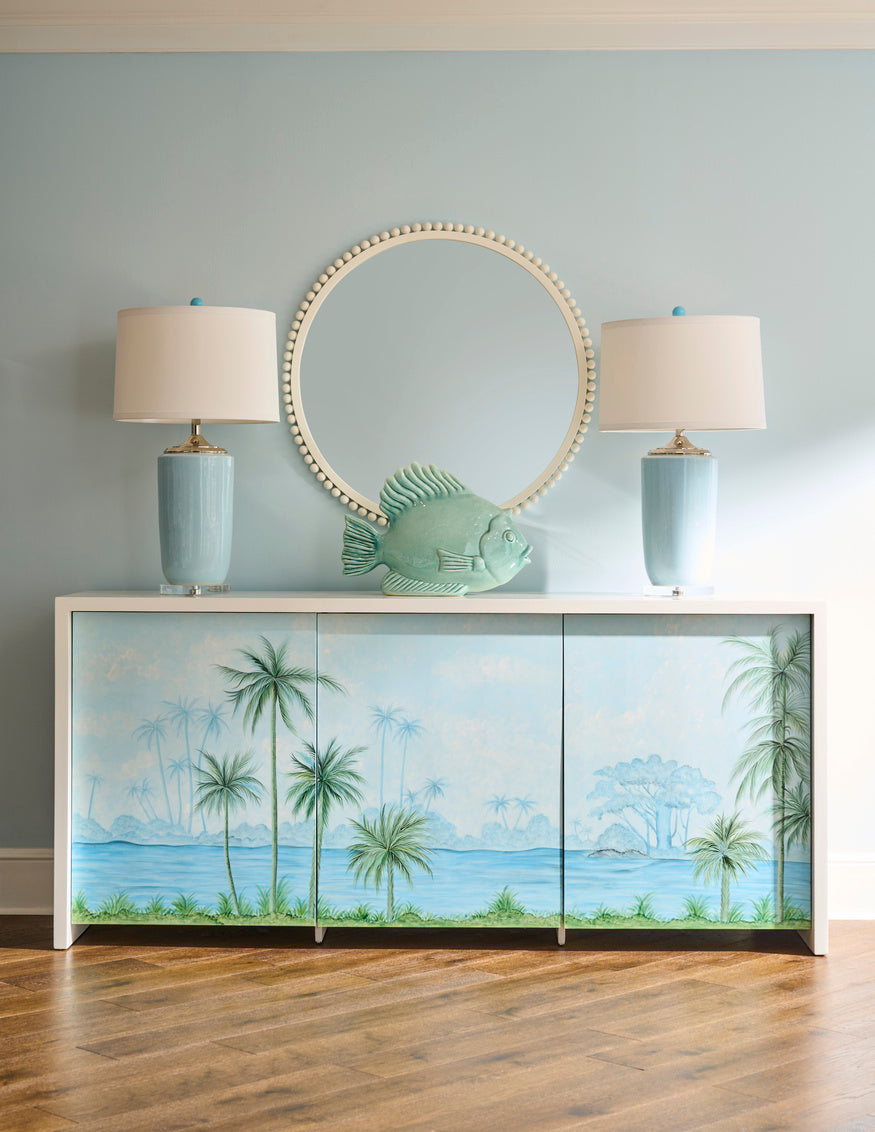 Large Blue Vase Lamp