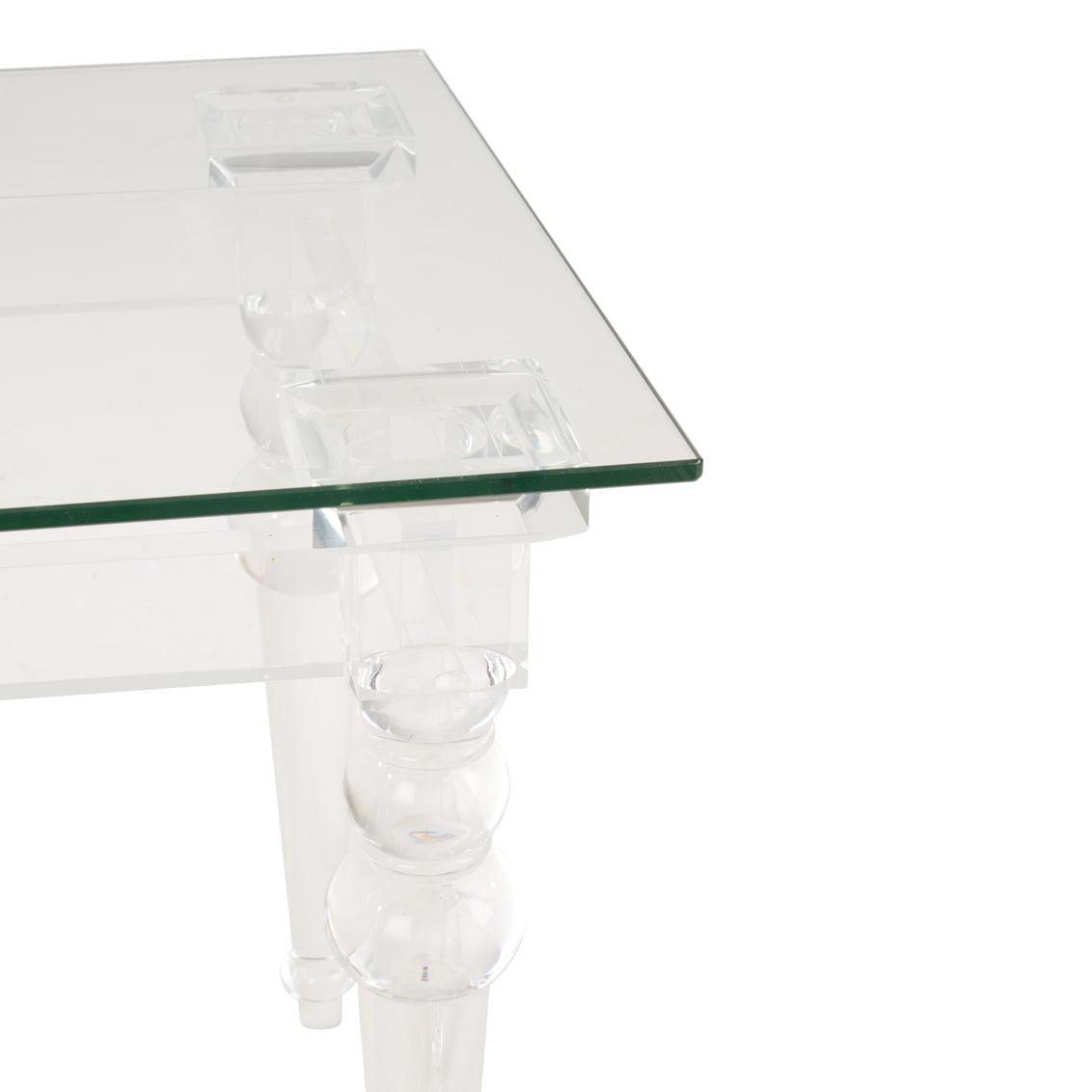 Acrylic & Glass Side Table in 20 / Acrylic - Chelsea House
