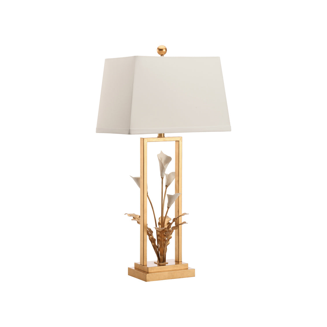 Cain Calla Lily Lamp in 34.5 / Metal - Chelsea House