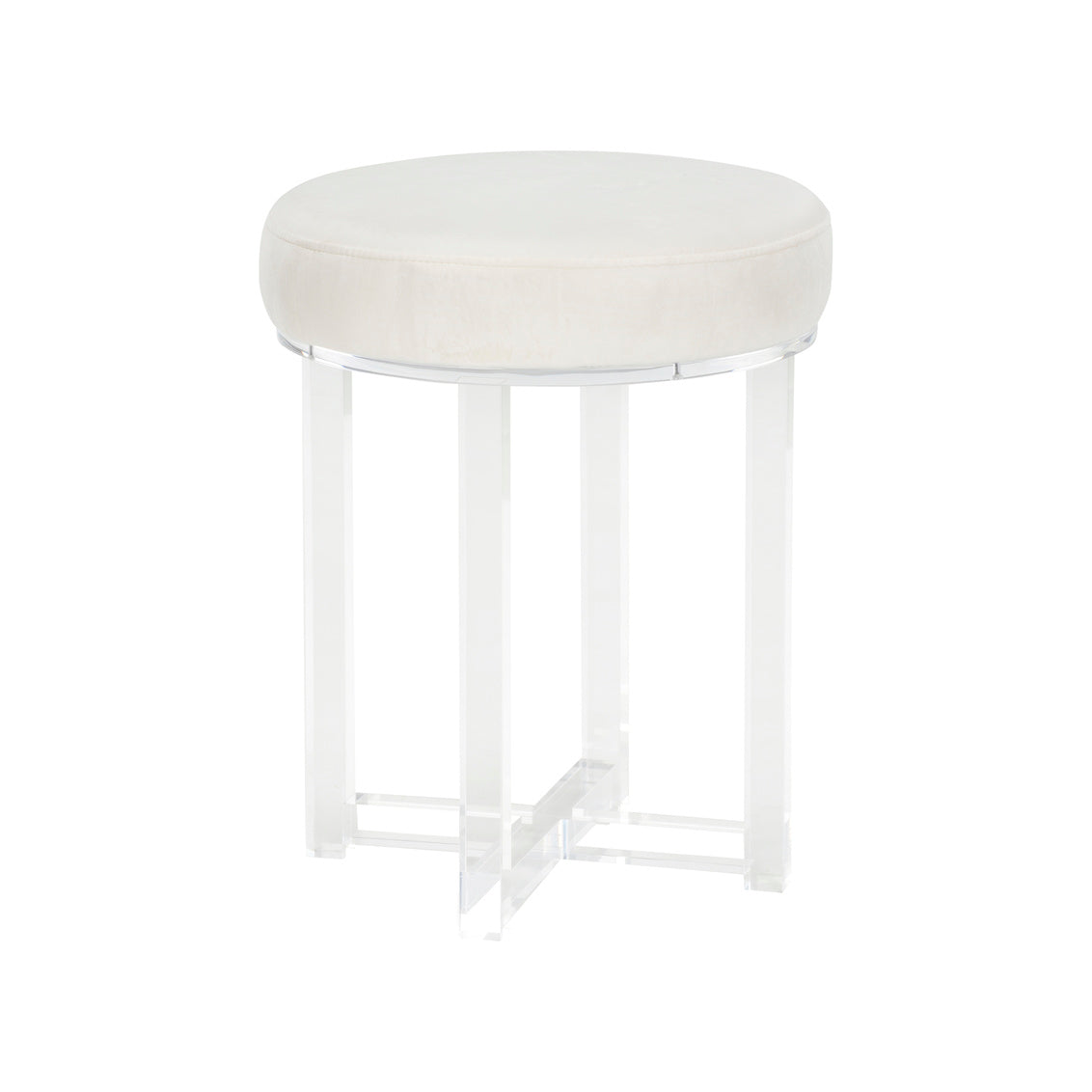 Lucy Acrylic Stool in 19.5 / Acrylic - Chelsea House