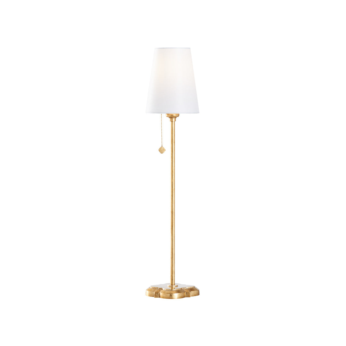 Quatrefoil Table Lamp - Gold Leaf