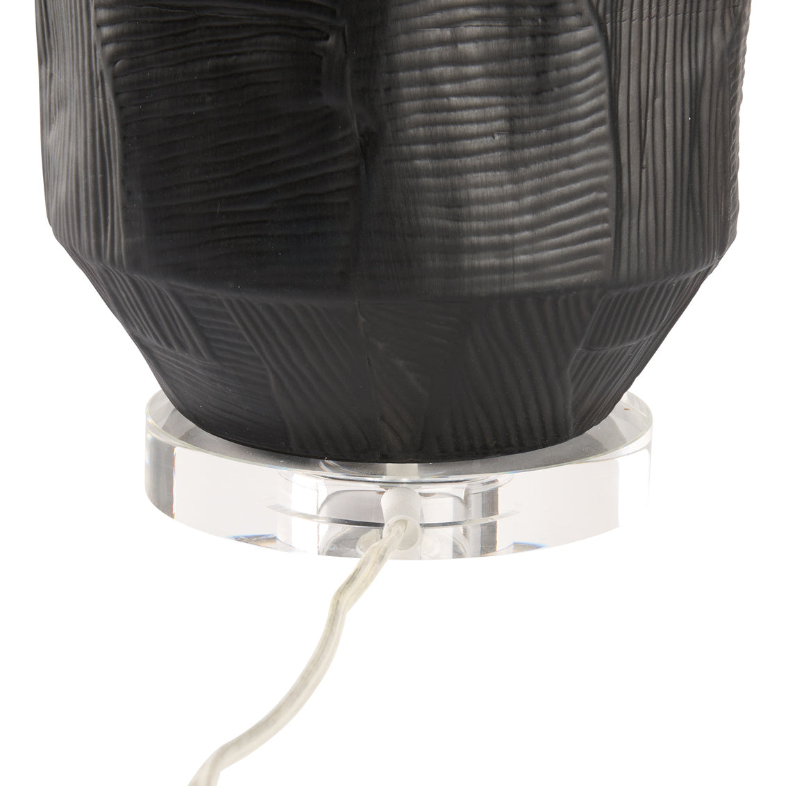 Furrow Lamp - Black in 32.5 / Ceramic/Porcelain - Chelsea House