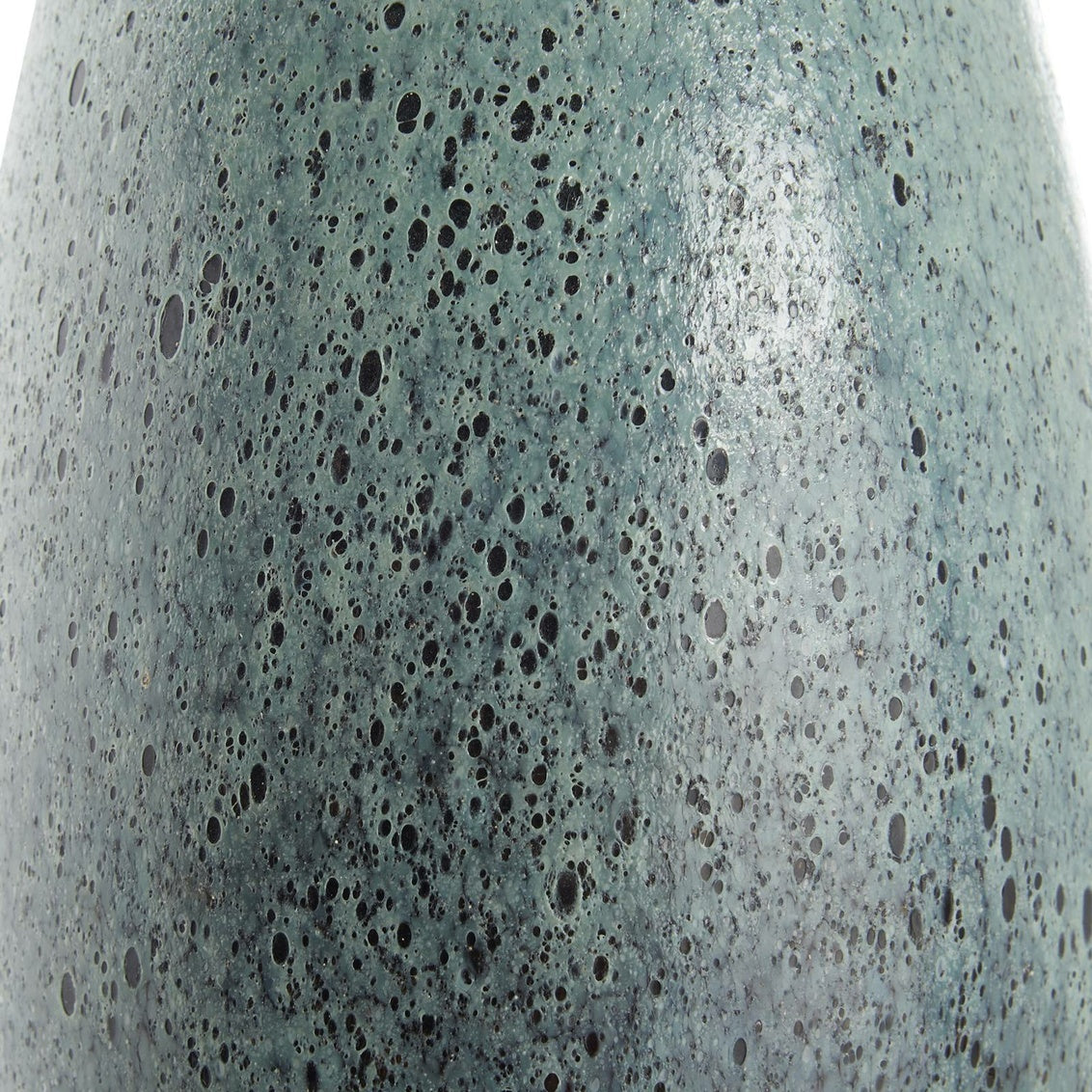 Decon Table Lamp in Mottled Blue Glaze / Ceramic/Porcelain - Chelsea House