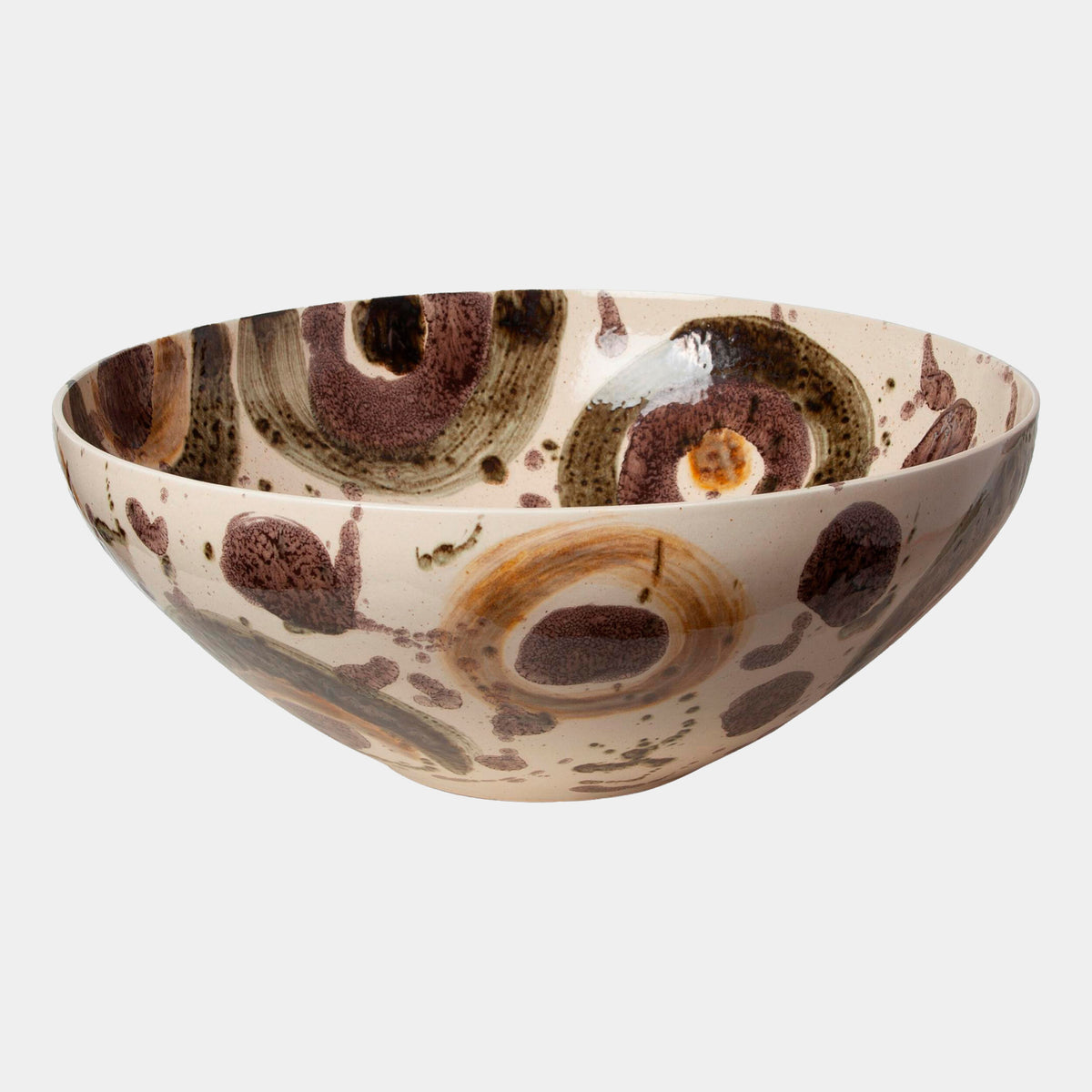 Earthtone Spots Bowl