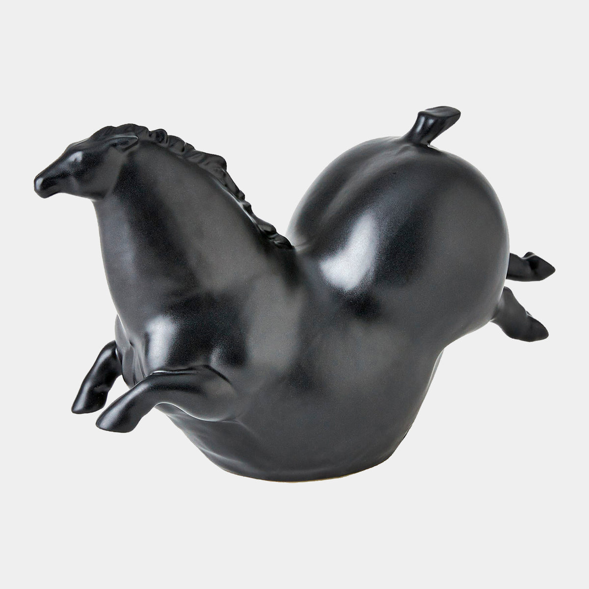 Friesian Horse-Matte Black