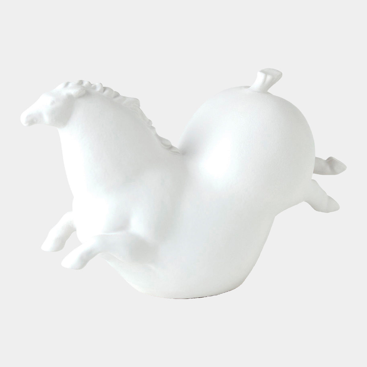 Friesian Horse-Matte White