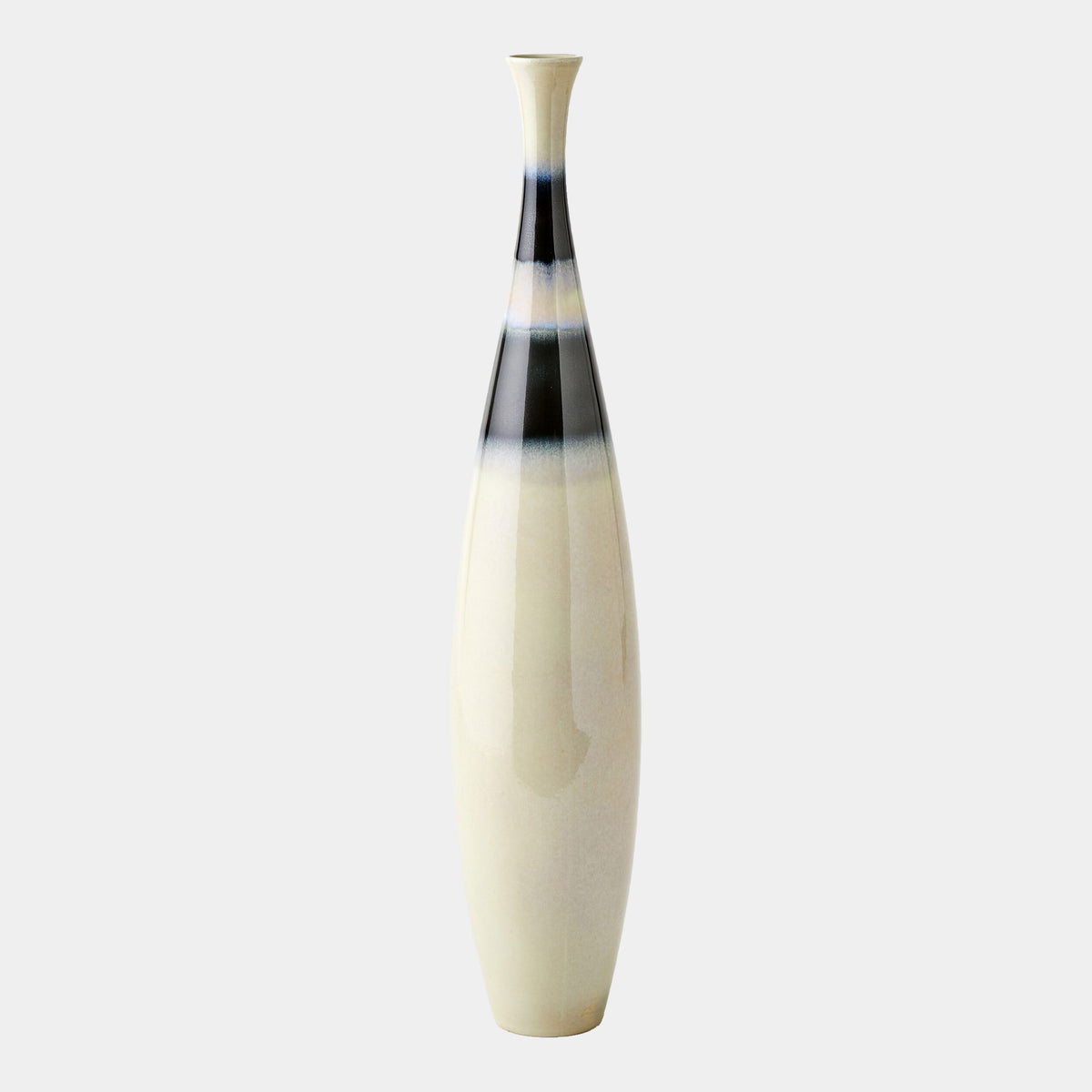 Banded Bottle-Cobalt-Lg