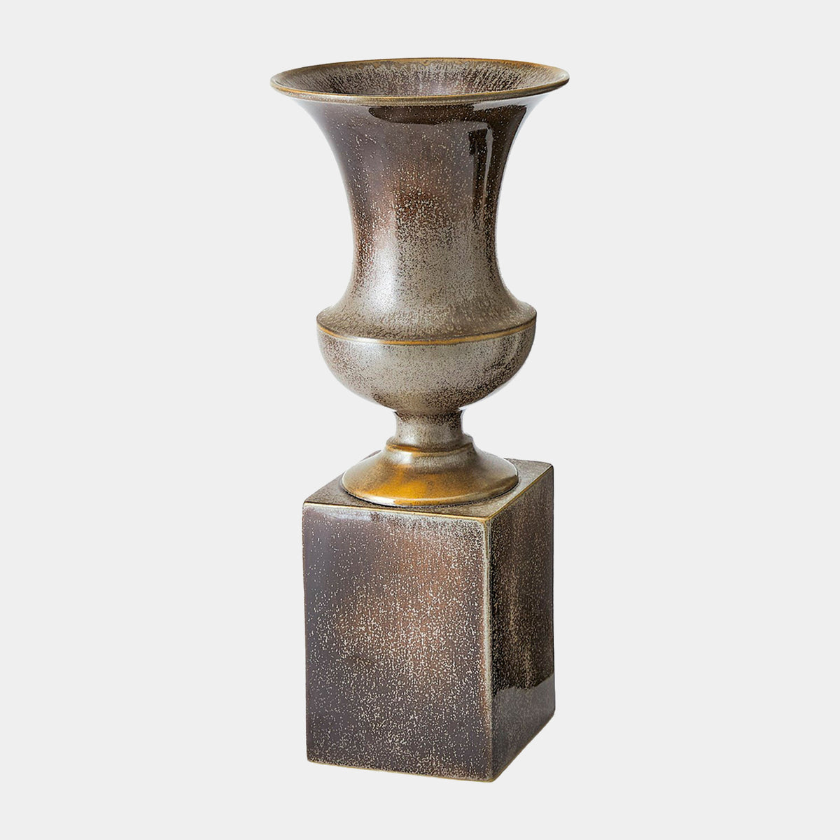 Graeae Pedestal Vase-Reactive Silver-Sm
