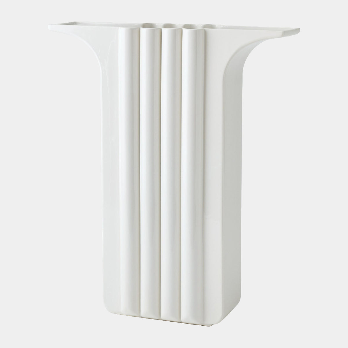 Flying Column Vase-White-Wide