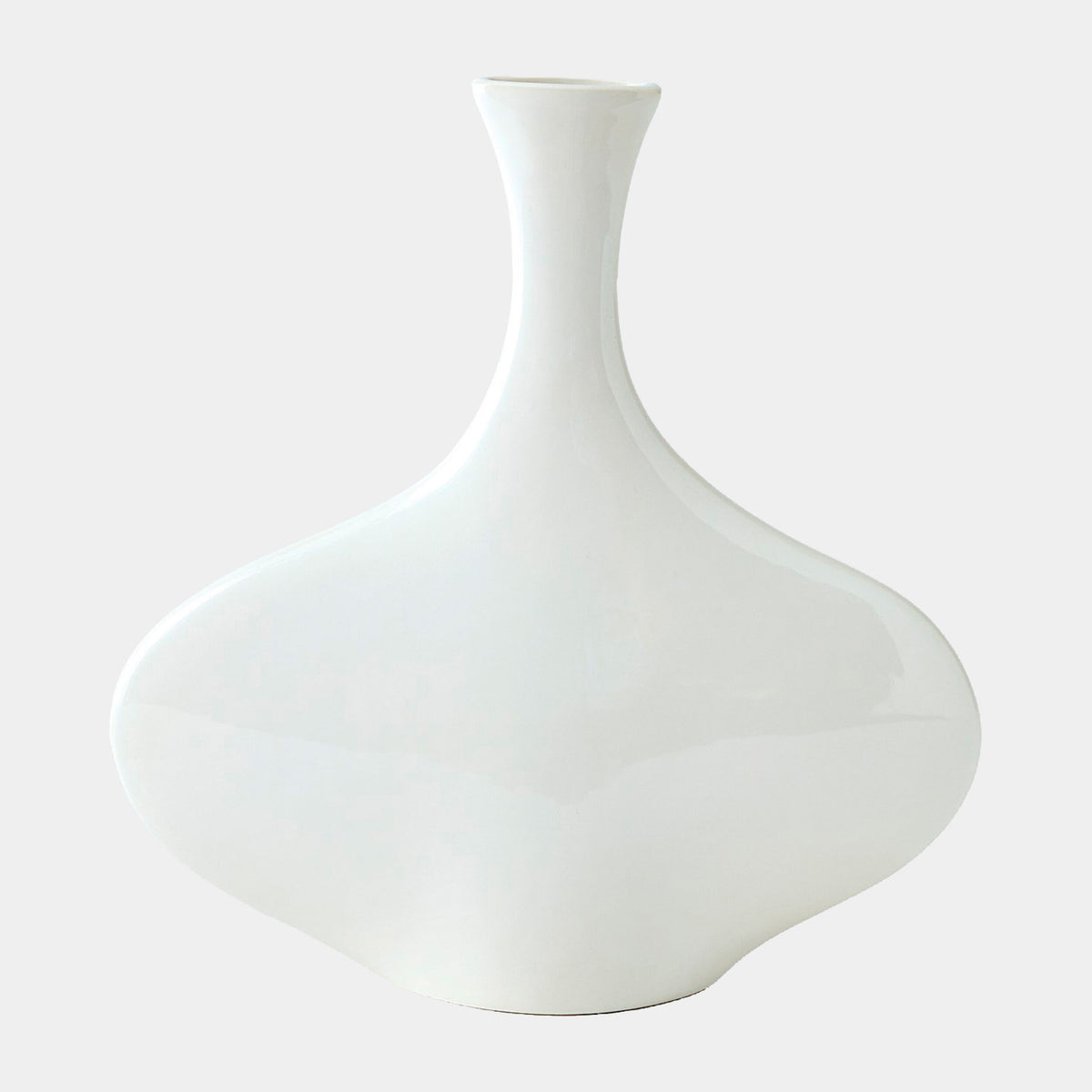 Silhouette Vase-White-Wide