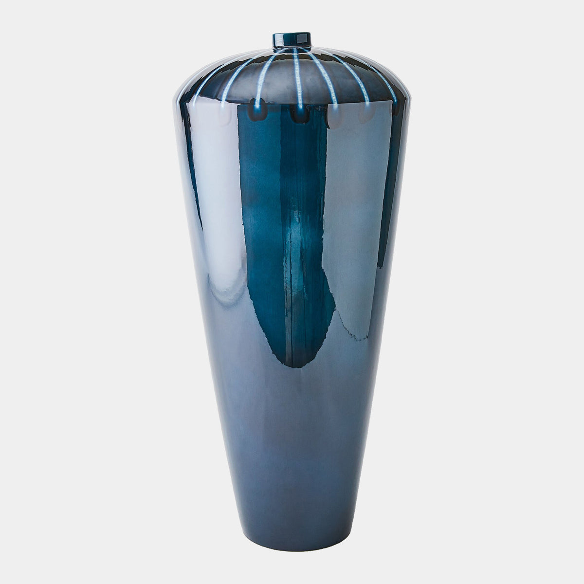 Goliath Domed Vase-Reactive Blue-Wide