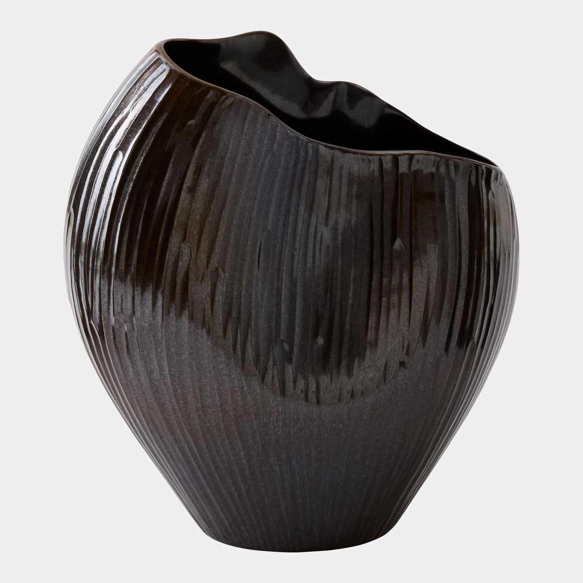 Heimdall Horn Vase-Dark-Wide