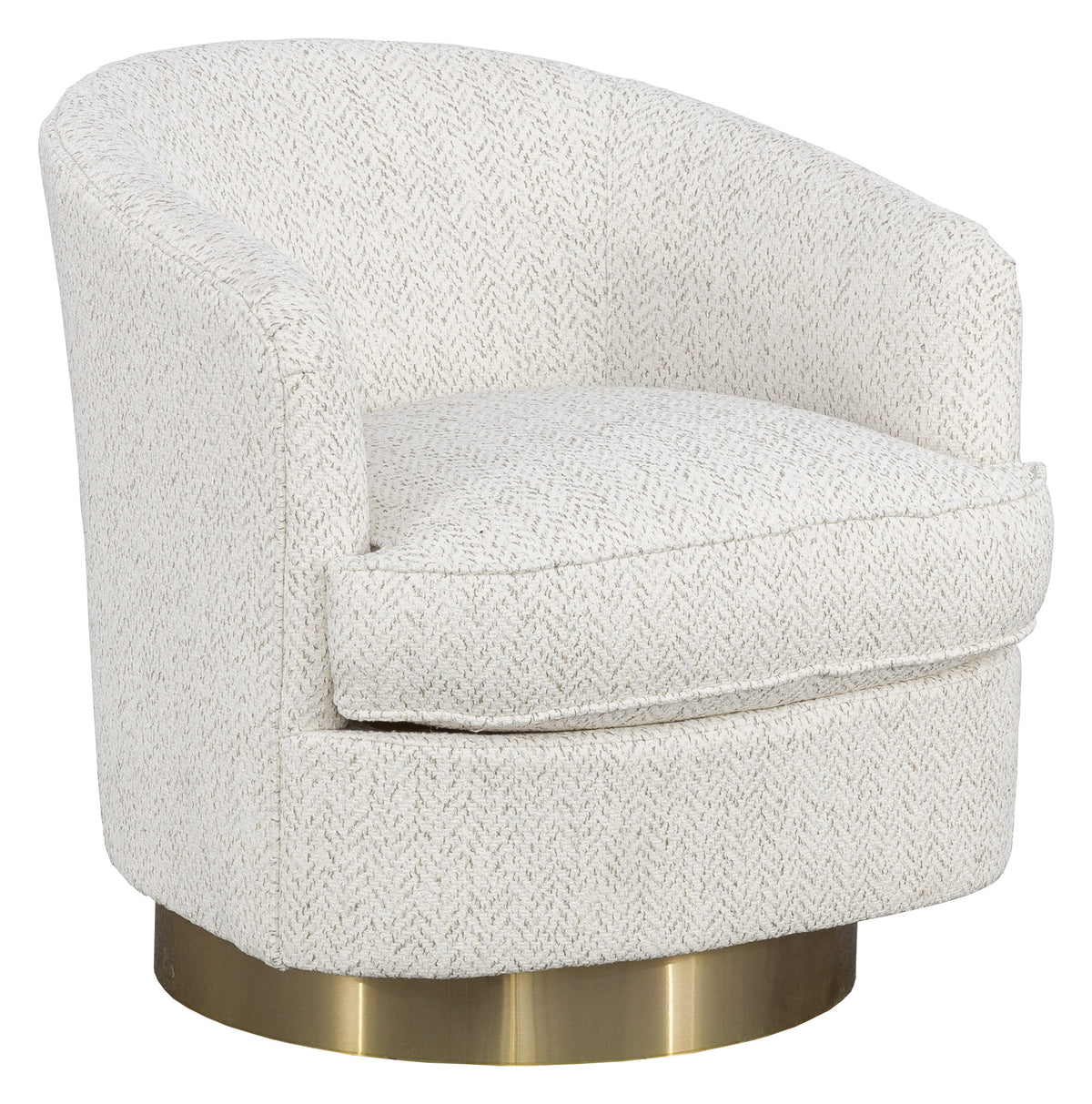 Tipsy Leather Swivel Chair (L-1138-31-7) - Fairfield Chair