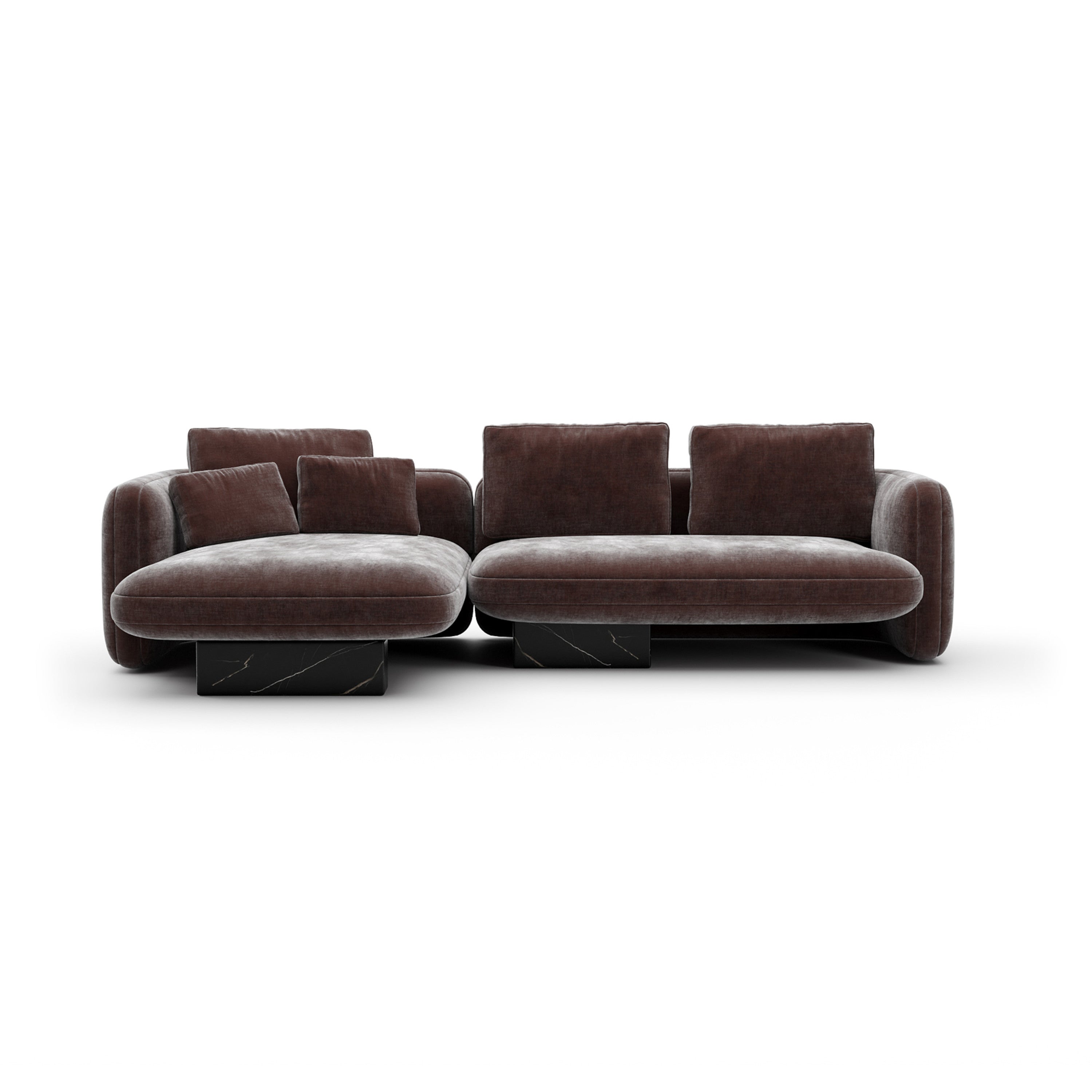 Overlap Left Chaise Sec Small Dk Taupe – Sectionals by Caracole | Sutter & Vale