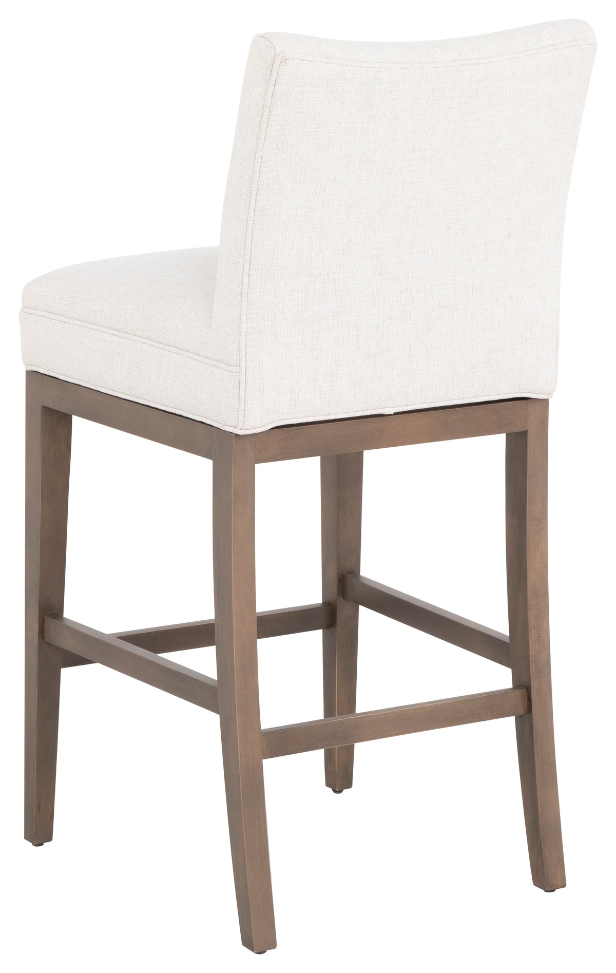 Concave Short Back Leather Bar Stool (L-1200-07) - Fairfield Chair