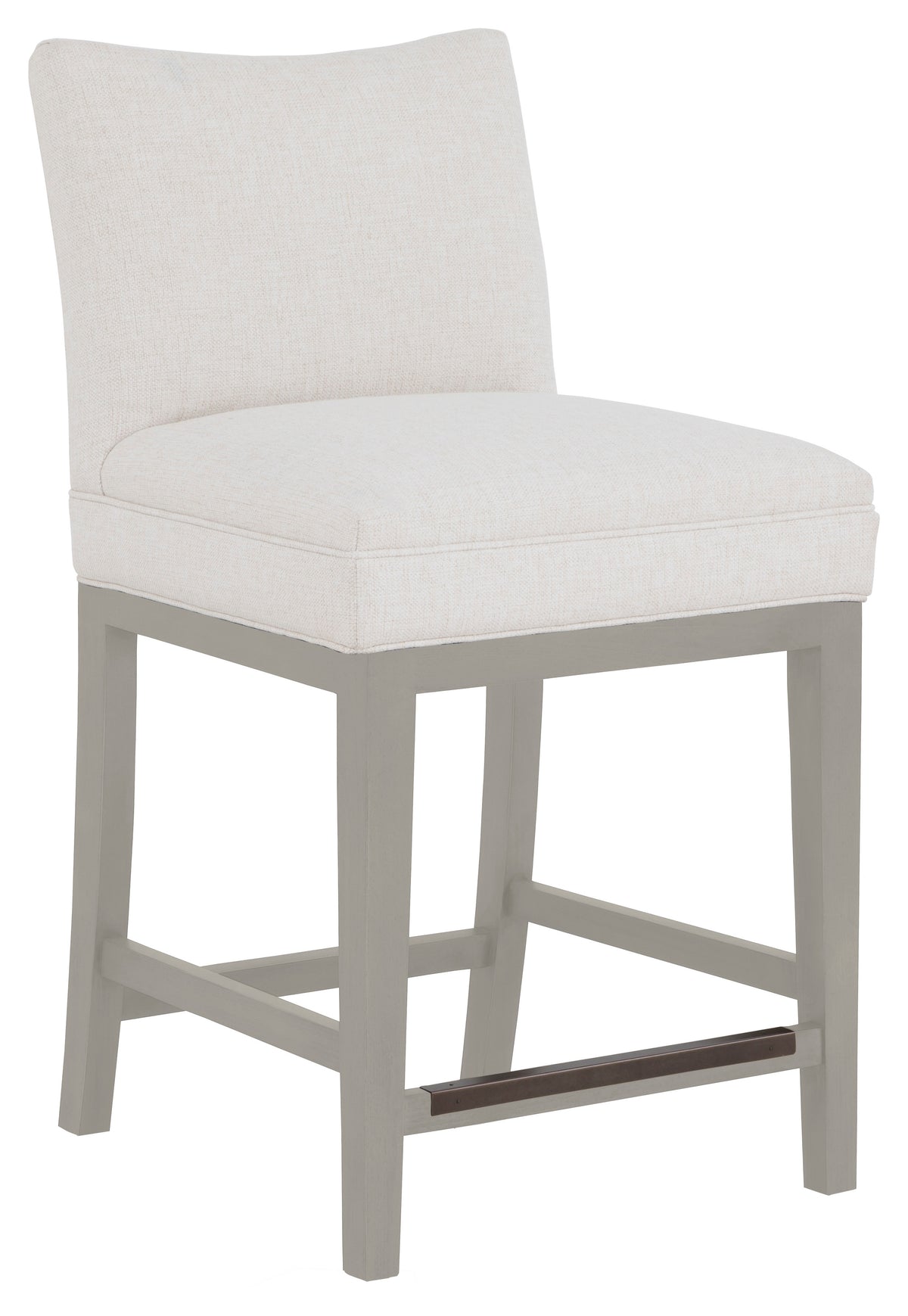 Concave Short Back Leather Counter Stool (L-1200-C7-S) - Fairfield Chair