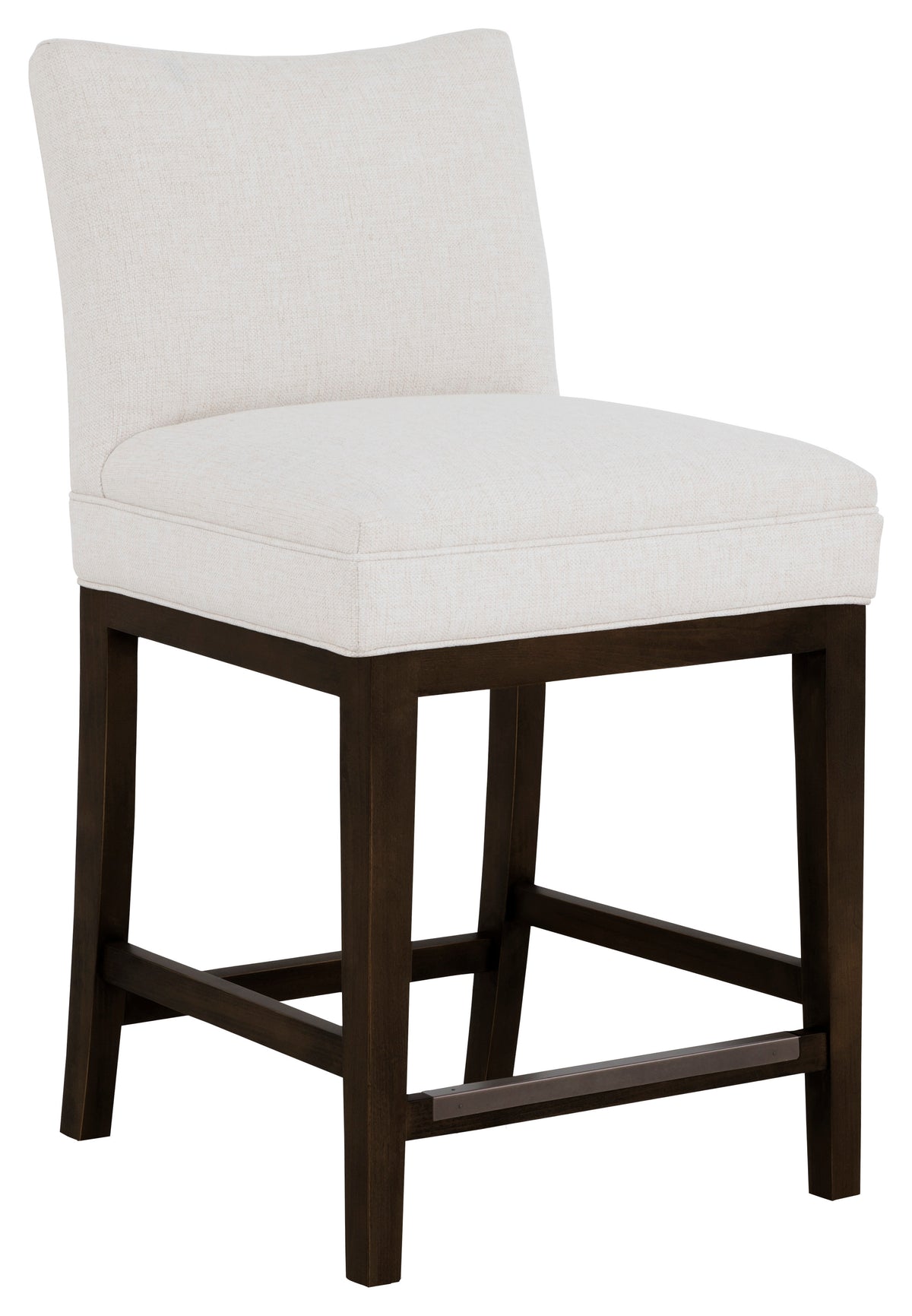 Concave Short Back Leather Counter Stool (L-1200-C7-T) - Fairfield Chair