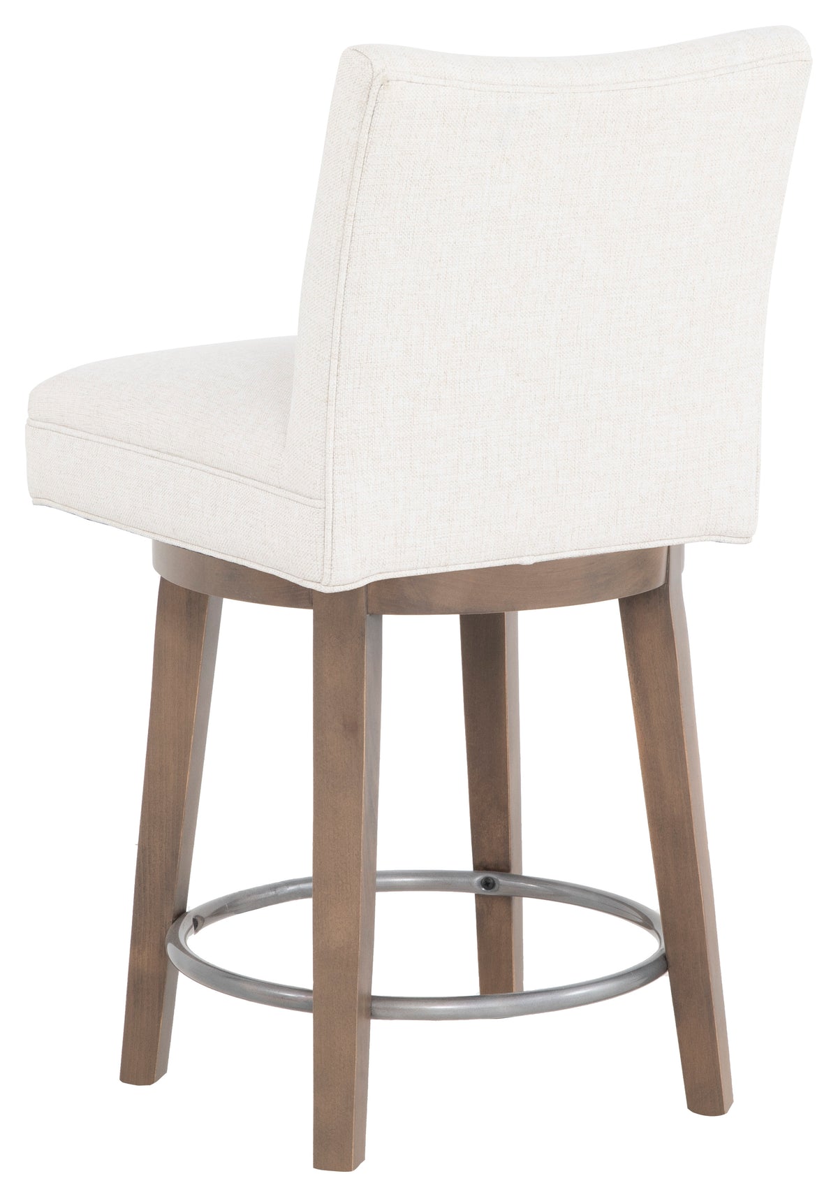 Concave Short Back Leather Swivel Counter Stool (L-1200-C8) - Fairfield Chair