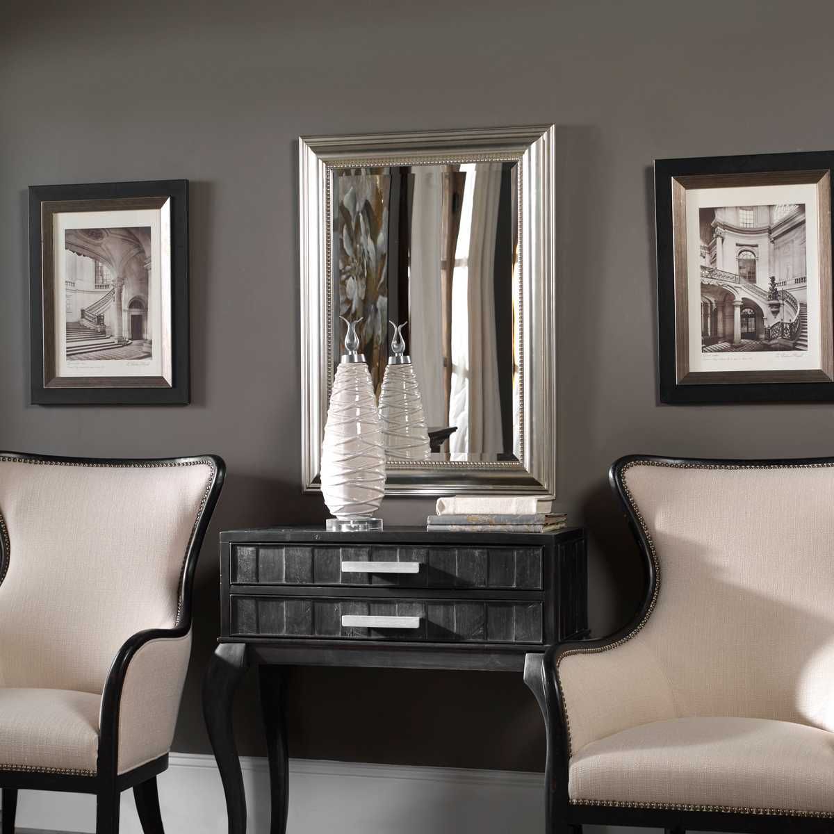 Stuart Mirror, Silver – Mirrors by Uttermost | Sutter & Vale