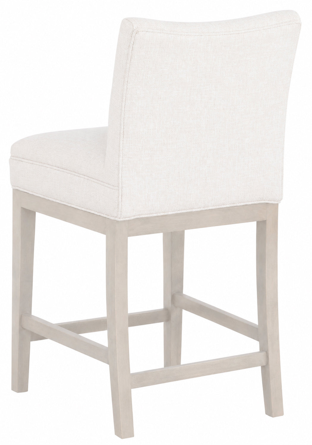 Concave Short Back Leather Counter Stool (L-1202-C7-L) - Fairfield Chair