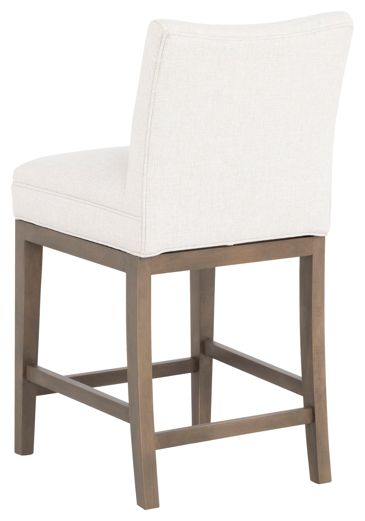 Concave Short Back Leather Counter Stool (L-1202-C7) - Fairfield Chair