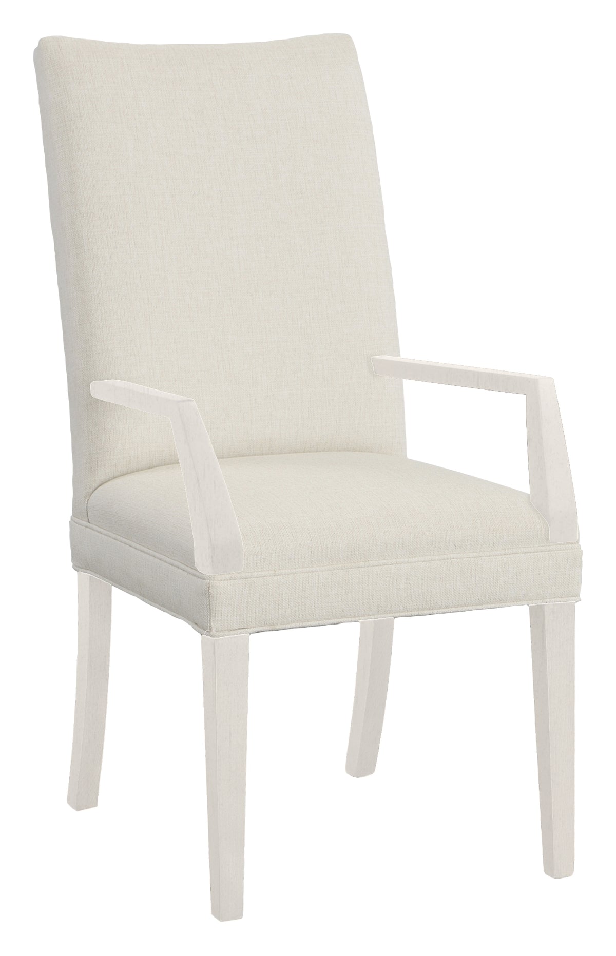 Concave Tall Back Leather Arm Chair (L-1204-04-L) - Fairfield Chair