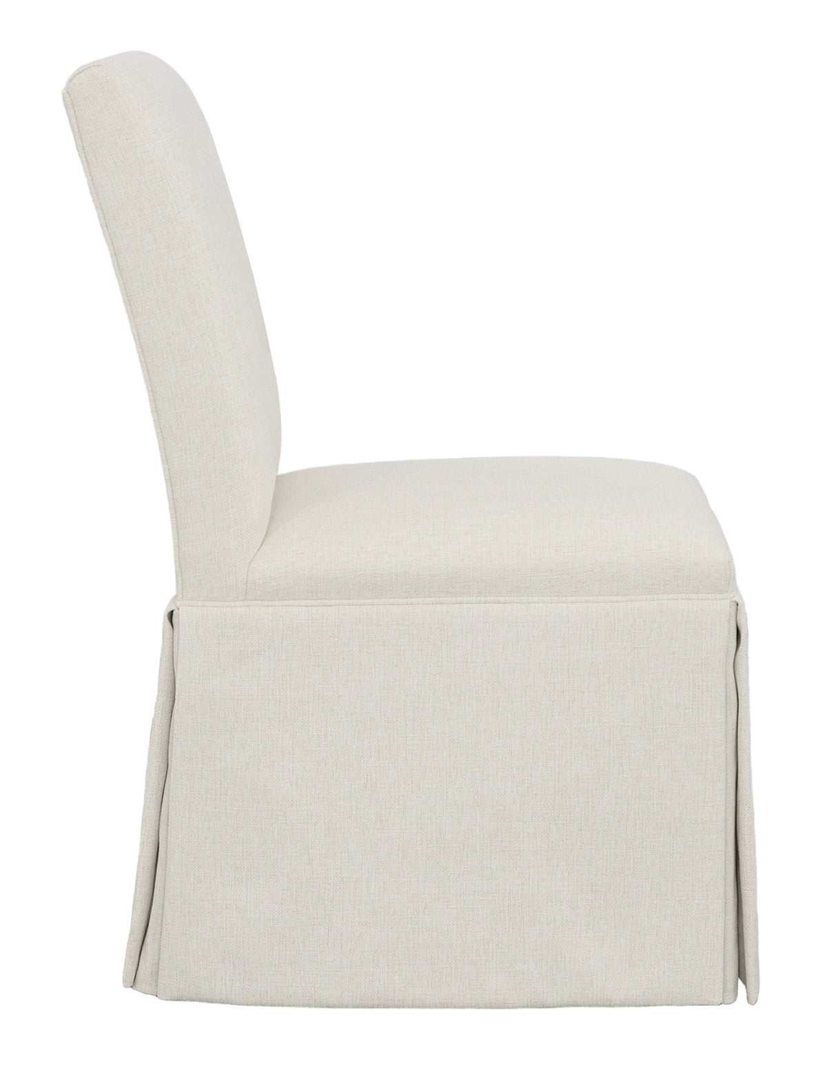 Straight Short Back Skirted Side Chair (1211-05-T) - Fairfield Chair