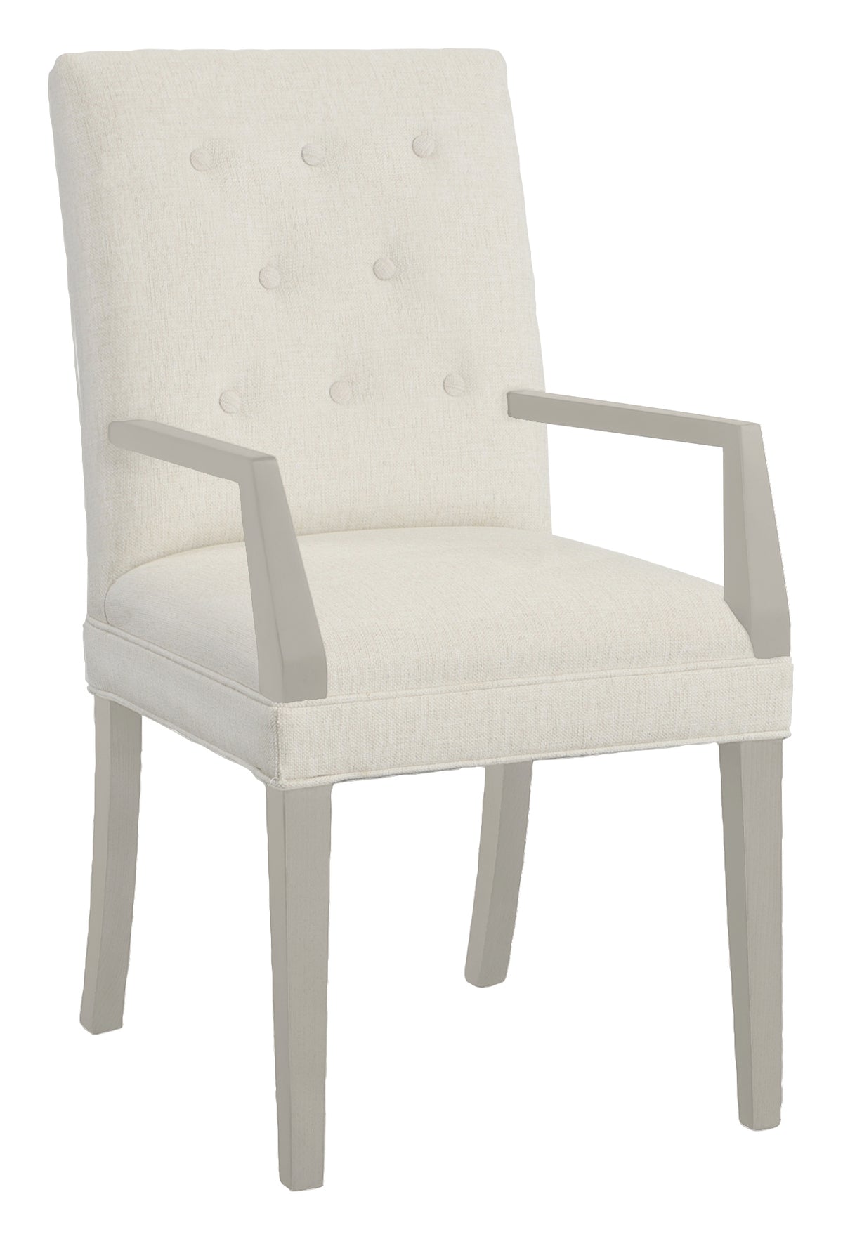 Straight Short Back Leather Arm Chair (L-1212-04-S) - Fairfield Chair