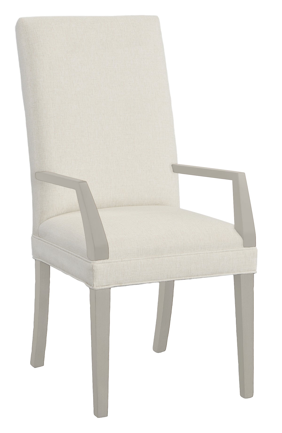Straight Tall Back Leather Arm Chair (L-1214-04-S) - Fairfield Chair