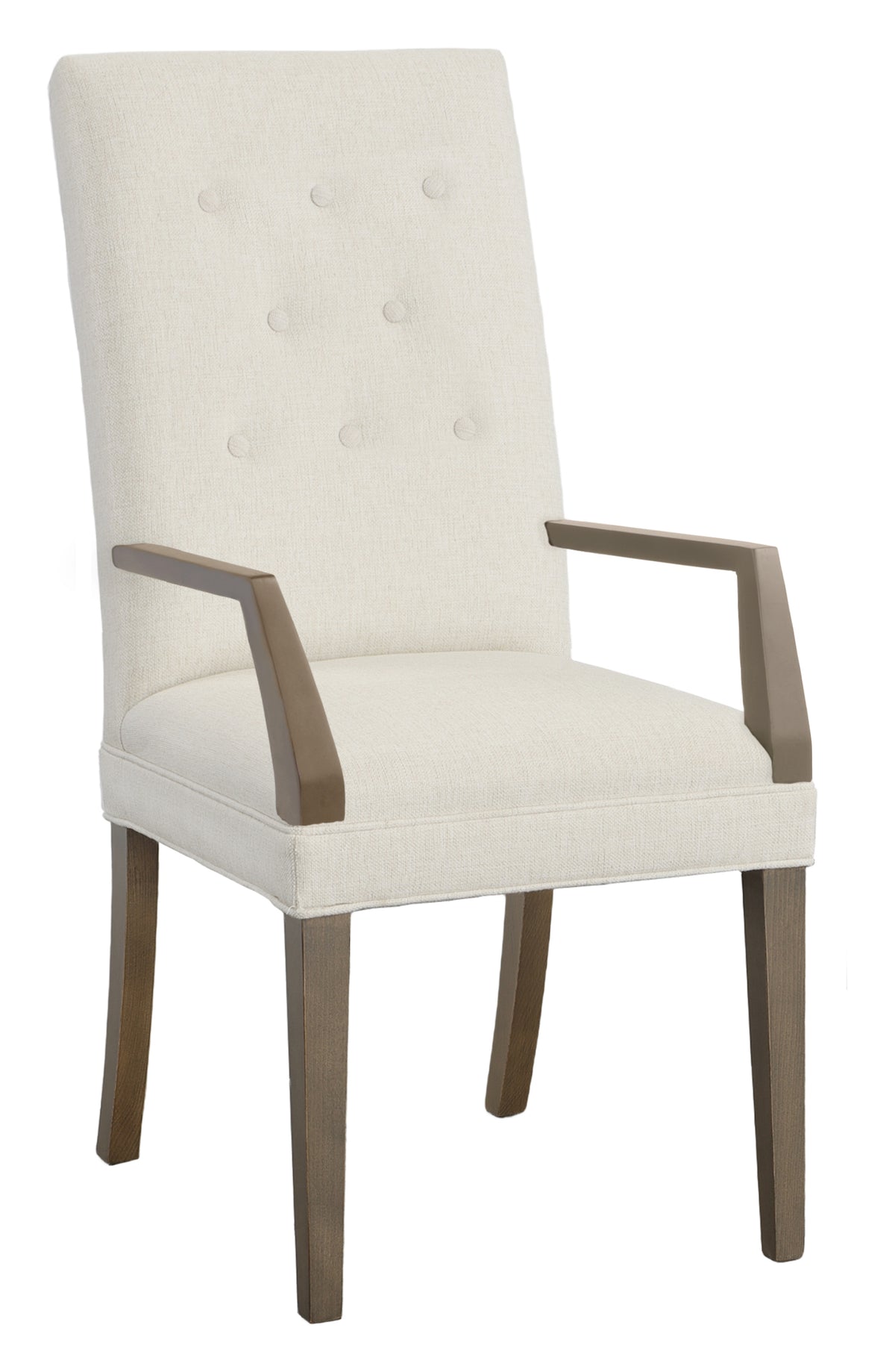 Straight Tall Button Back Arm Chair (1216-04-T) - Fairfield Chair