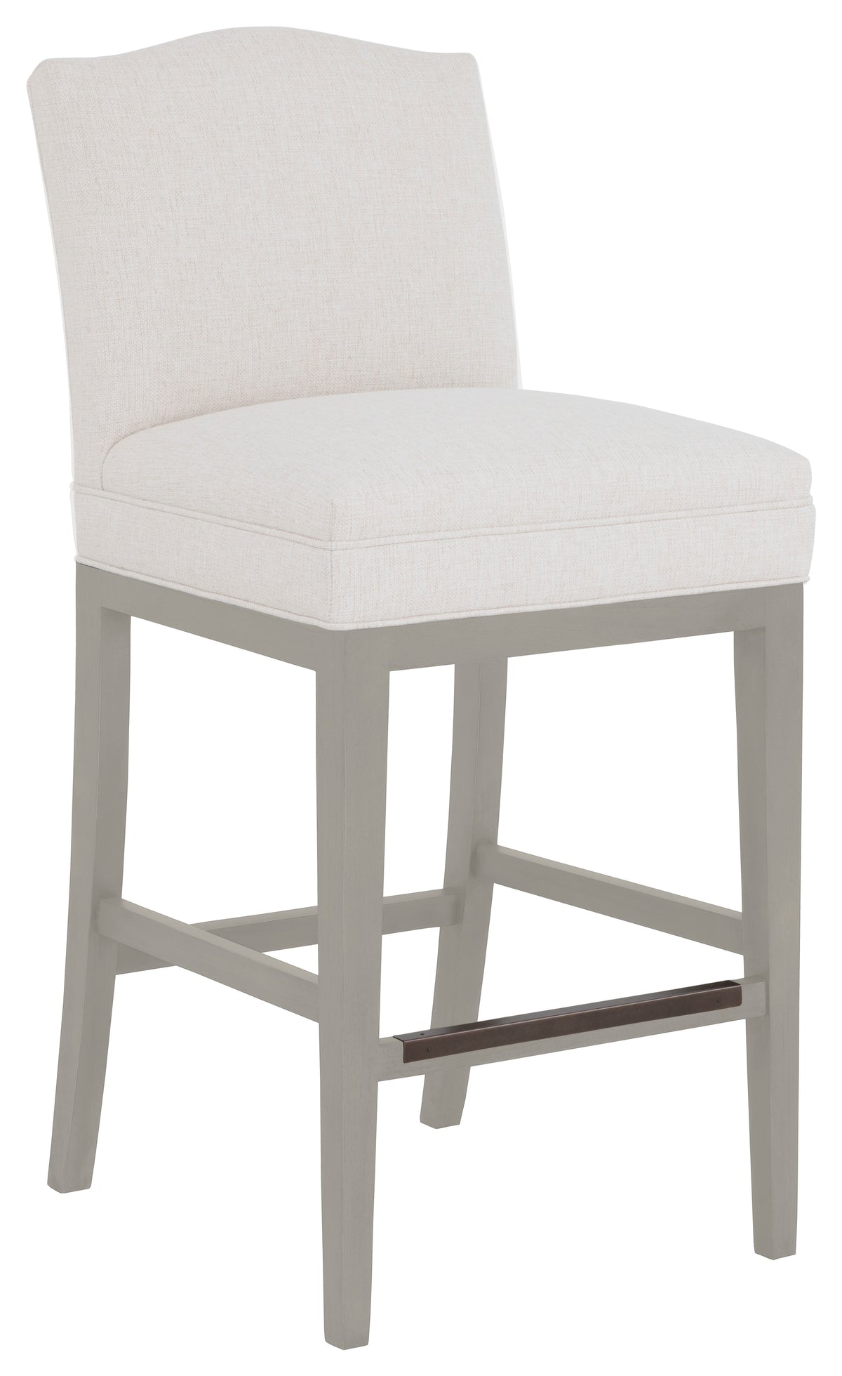 Camel Short Back Leather Bar Stool (L-1220-07-S) - Fairfield Chair