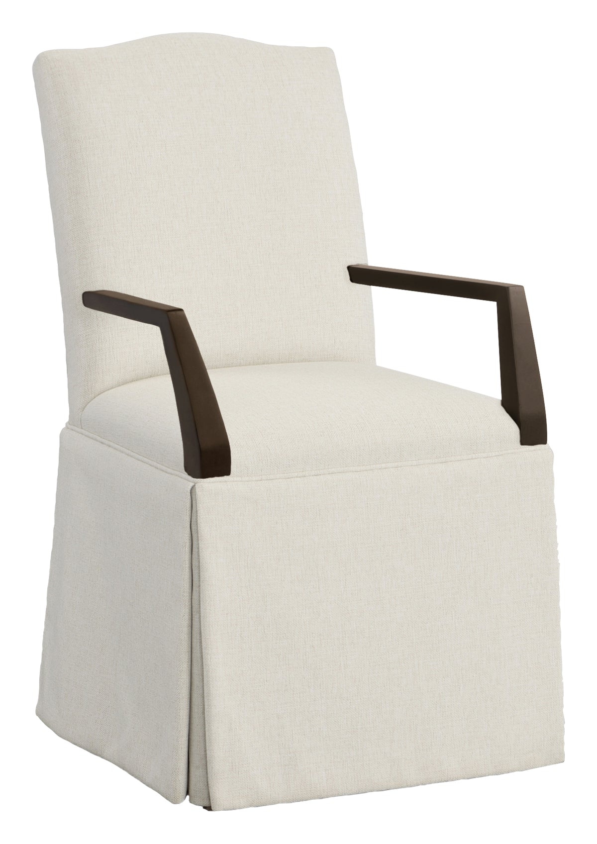 Camel Short Back Skirted Arm Chair (1221-04-T) - Fairfield Chair