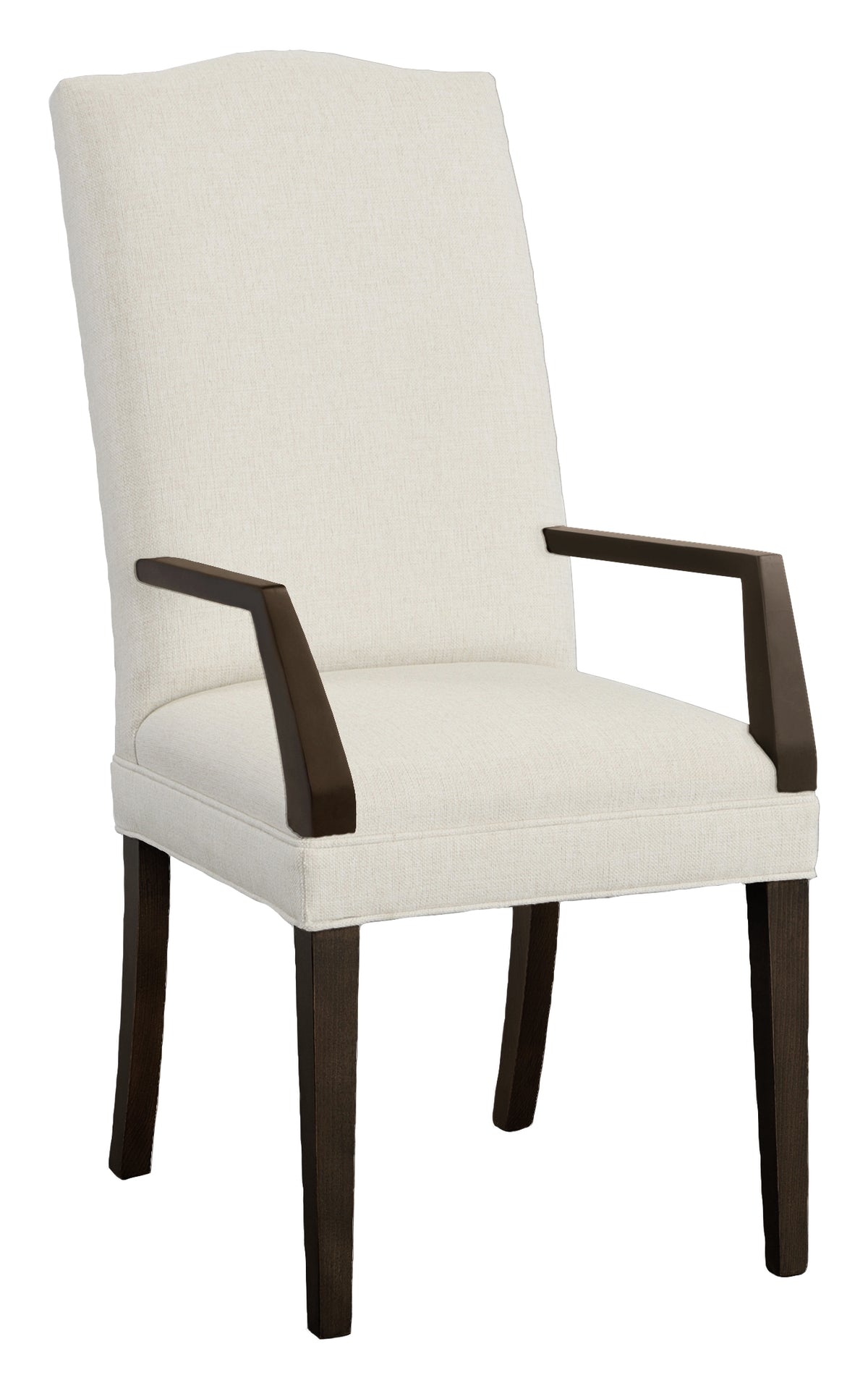 Camel Tall Back Leather Arm Chair (L-1224-04-T) - Fairfield Chair