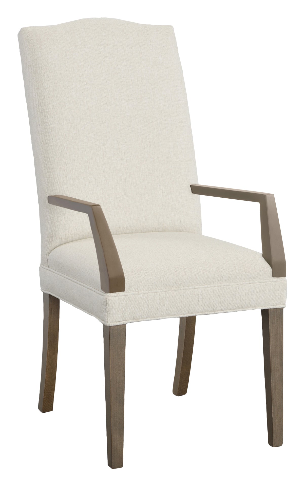Camel Tall Back Leather Arm Chair (L-1224-04-L) - Fairfield Chair