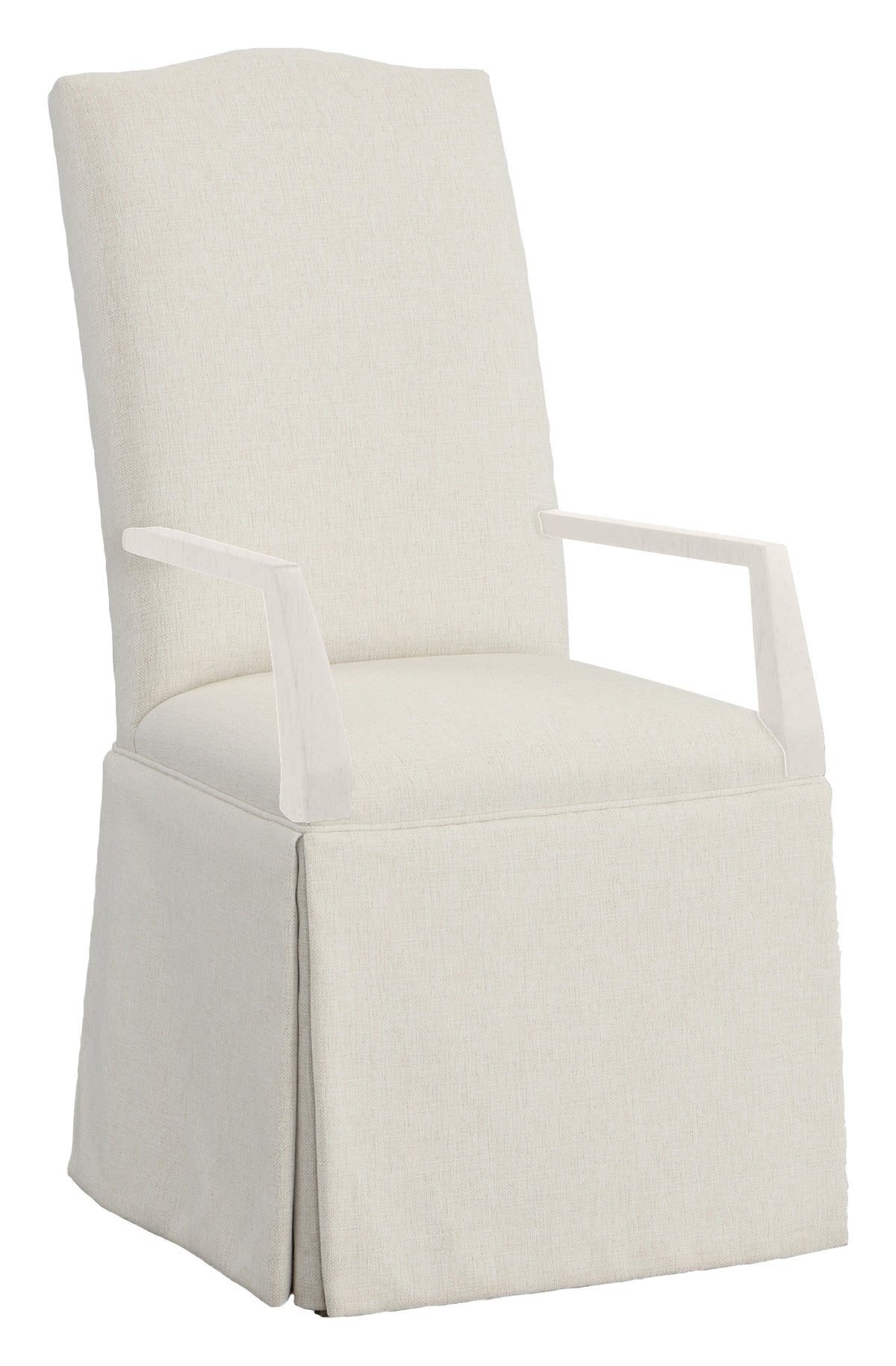 Camel Tall Back Skirted Arm Chair (1225-04-L) - Fairfield Chair