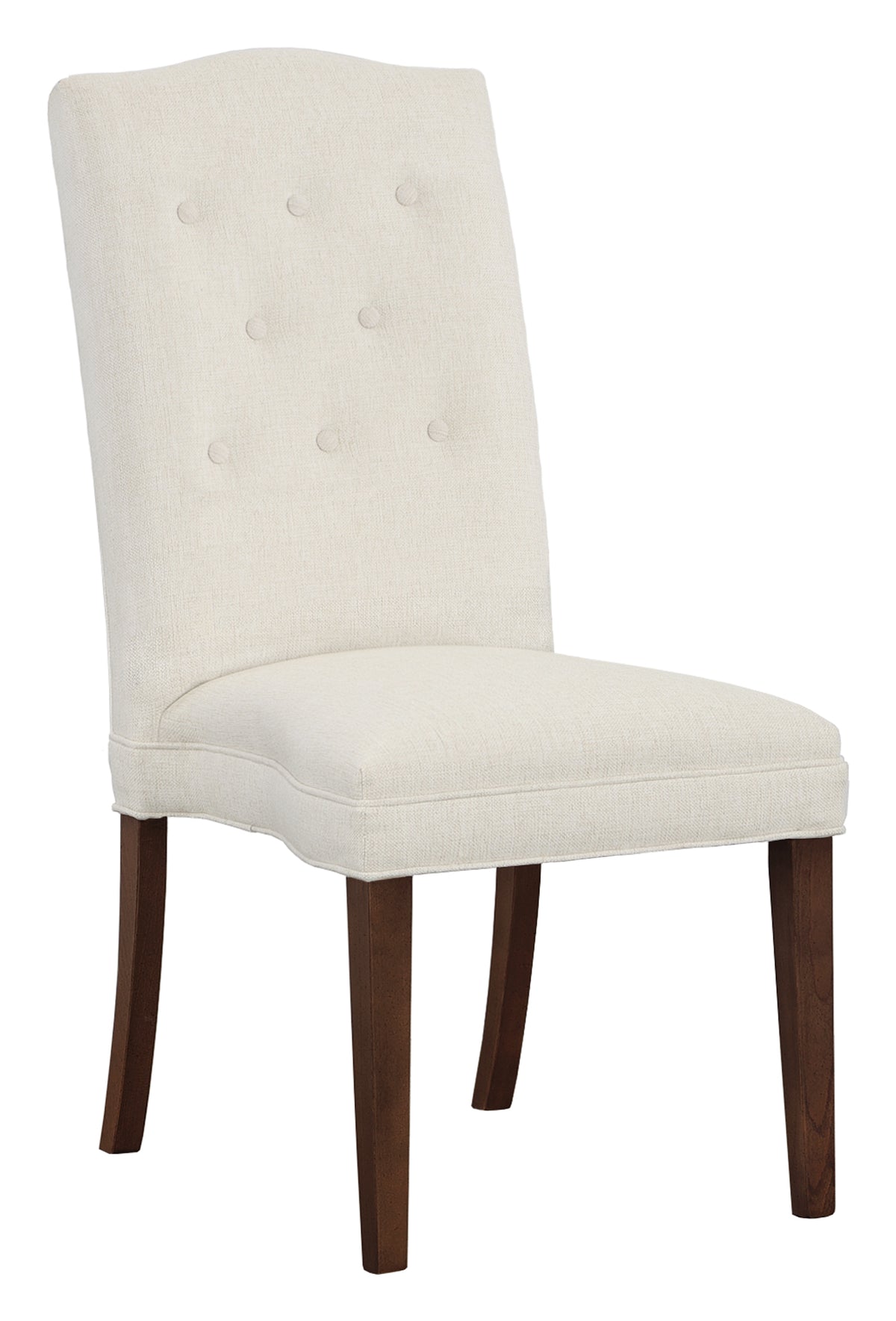 Camel Tall Back Leather Armless Stack Chair (L-1226-14-T) - Fairfield Chair