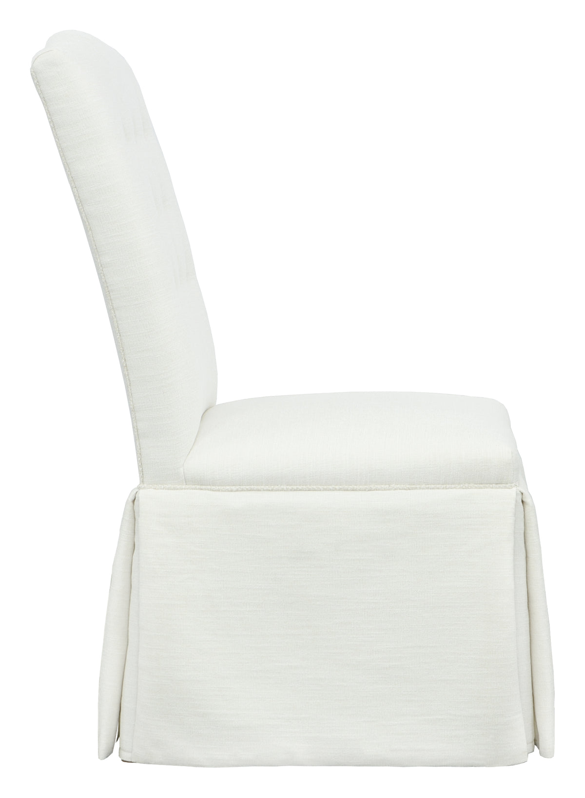 Camel Tall Back Skirted Side Chair (1227-05-T) - Fairfield Chair