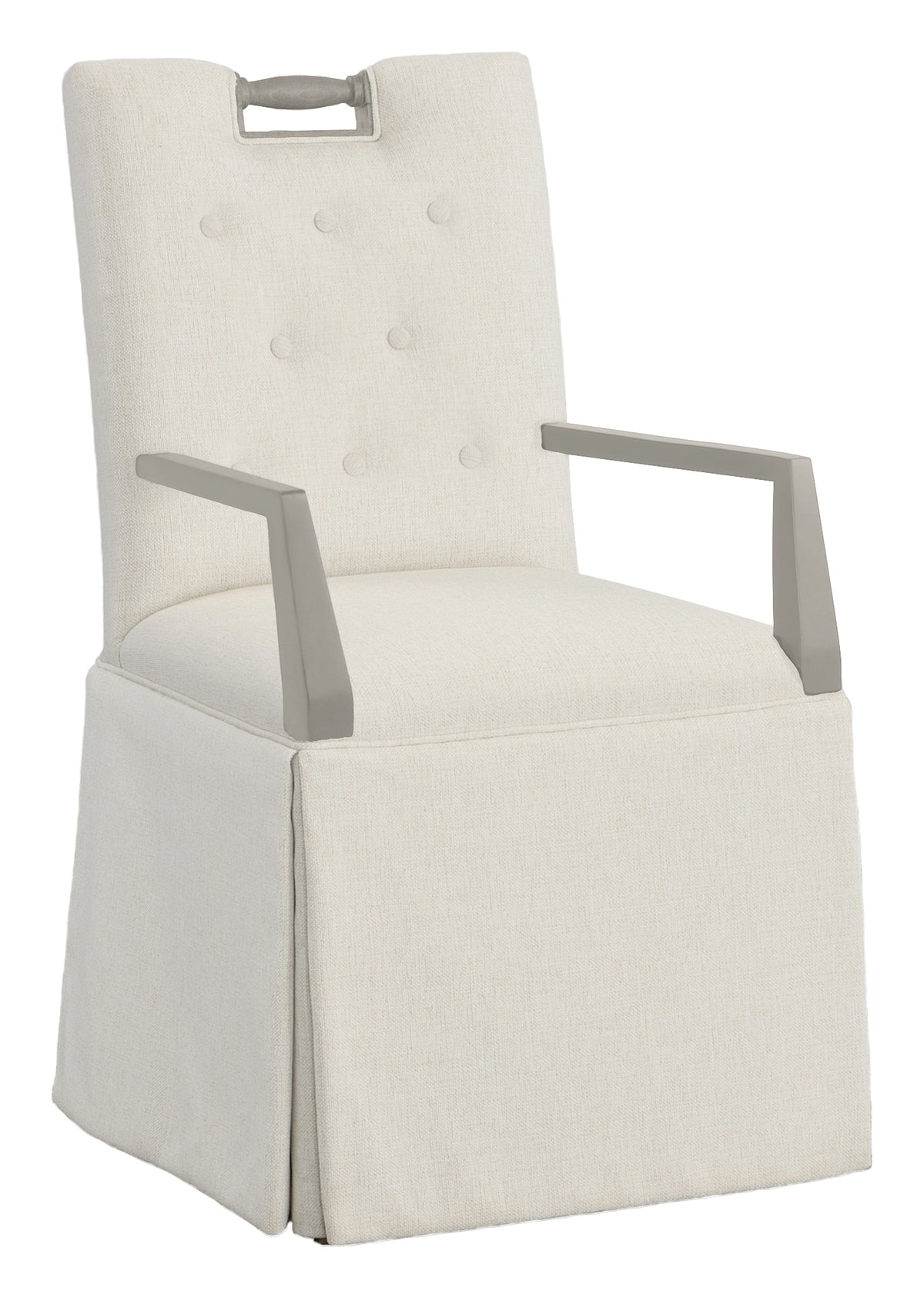 Pull Short Button Back Skirted Arm Chair (1233-04-S) - Fairfield Chair