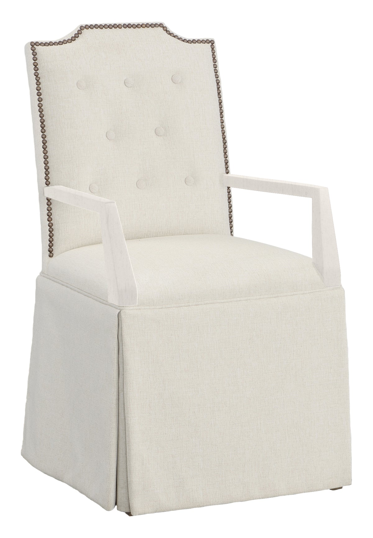 Empire Button Back Skirted Arm Chair (1243-04-L) - Fairfield Chair