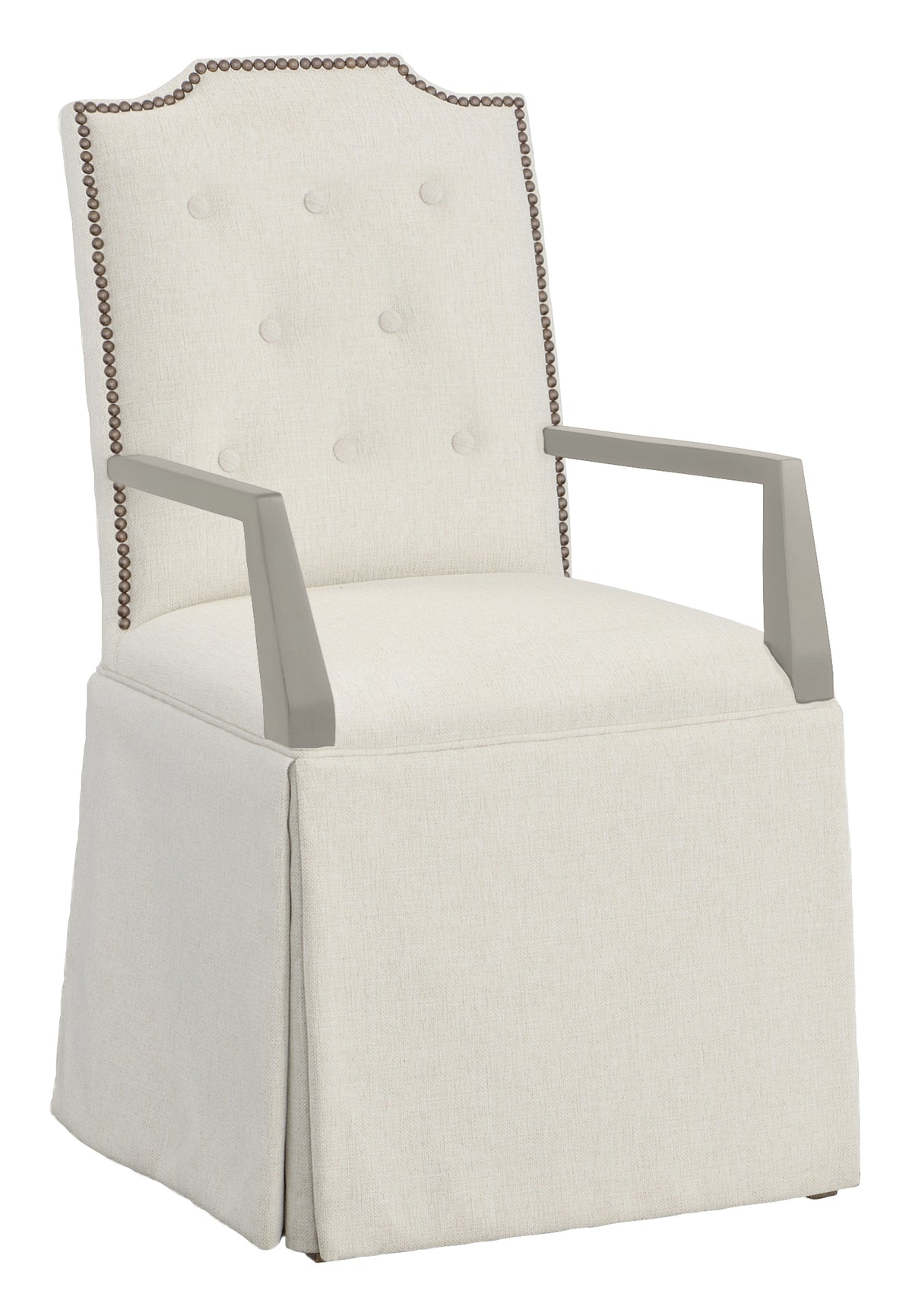 Empire Button Back Skirted Arm Chair (1243-04-S) - Fairfield Chair