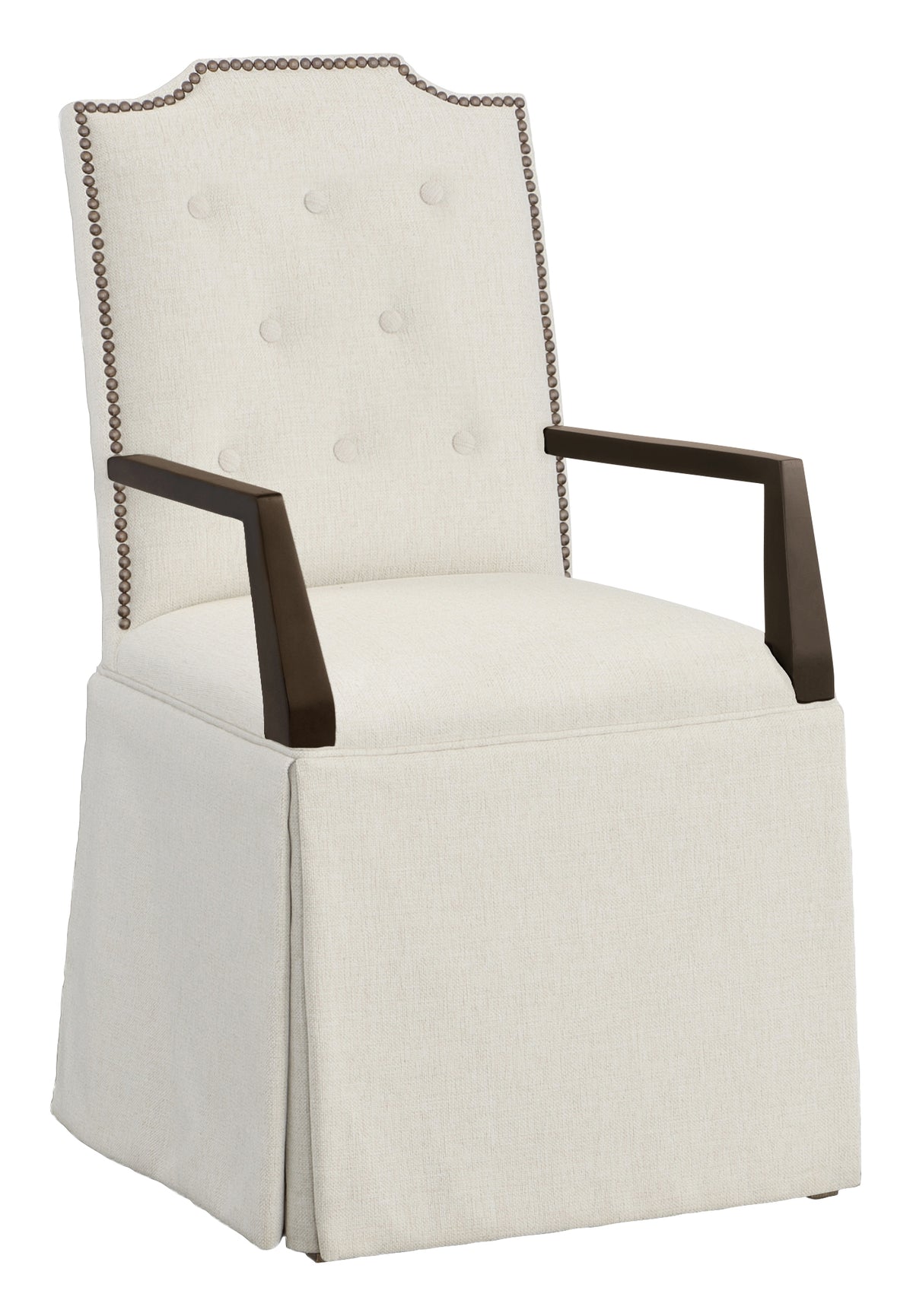 Empire Button Back Skirted Arm Chair (1243-04-T) - Fairfield Chair