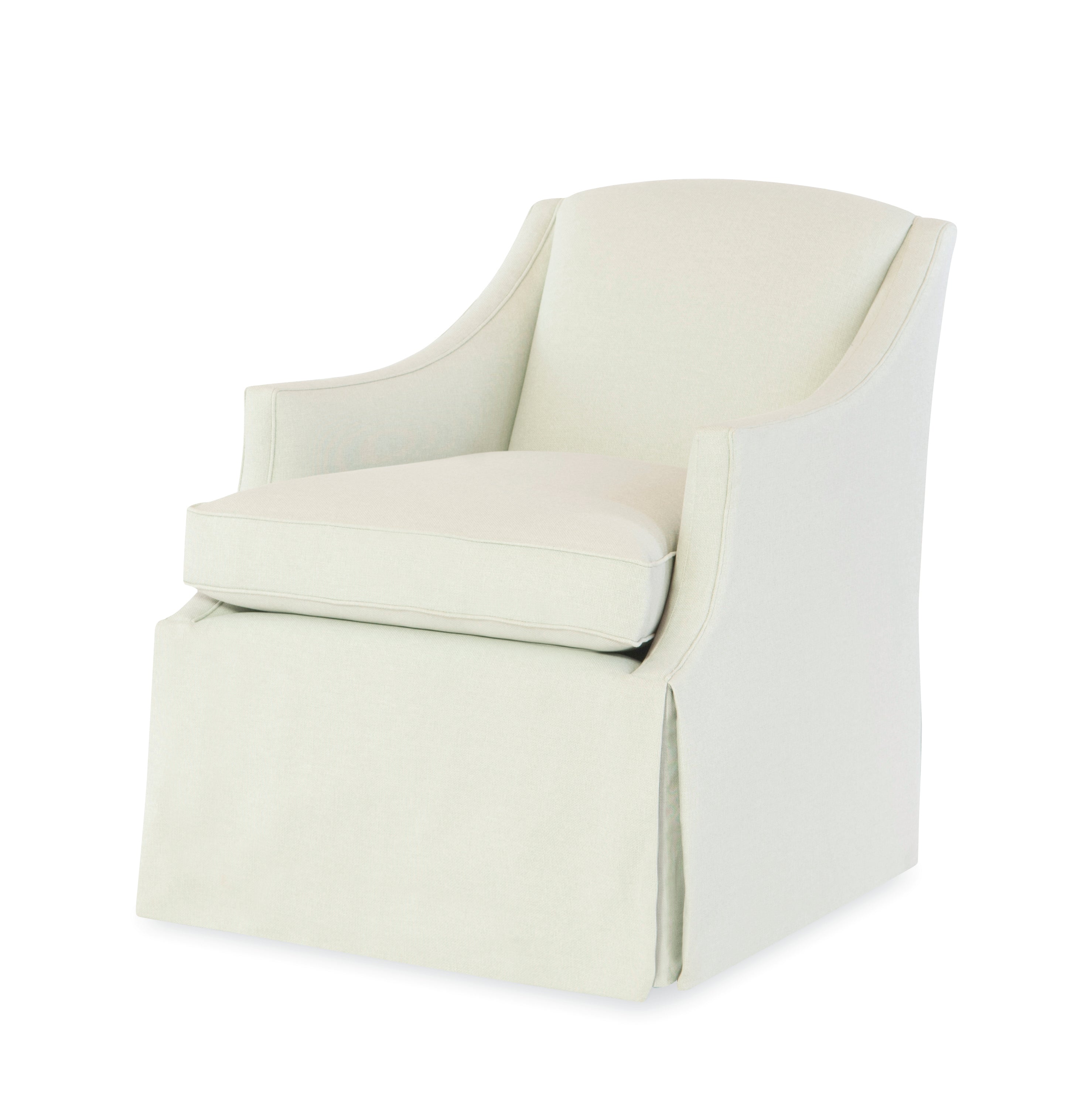 Raleigh Skirted Swivel Chair