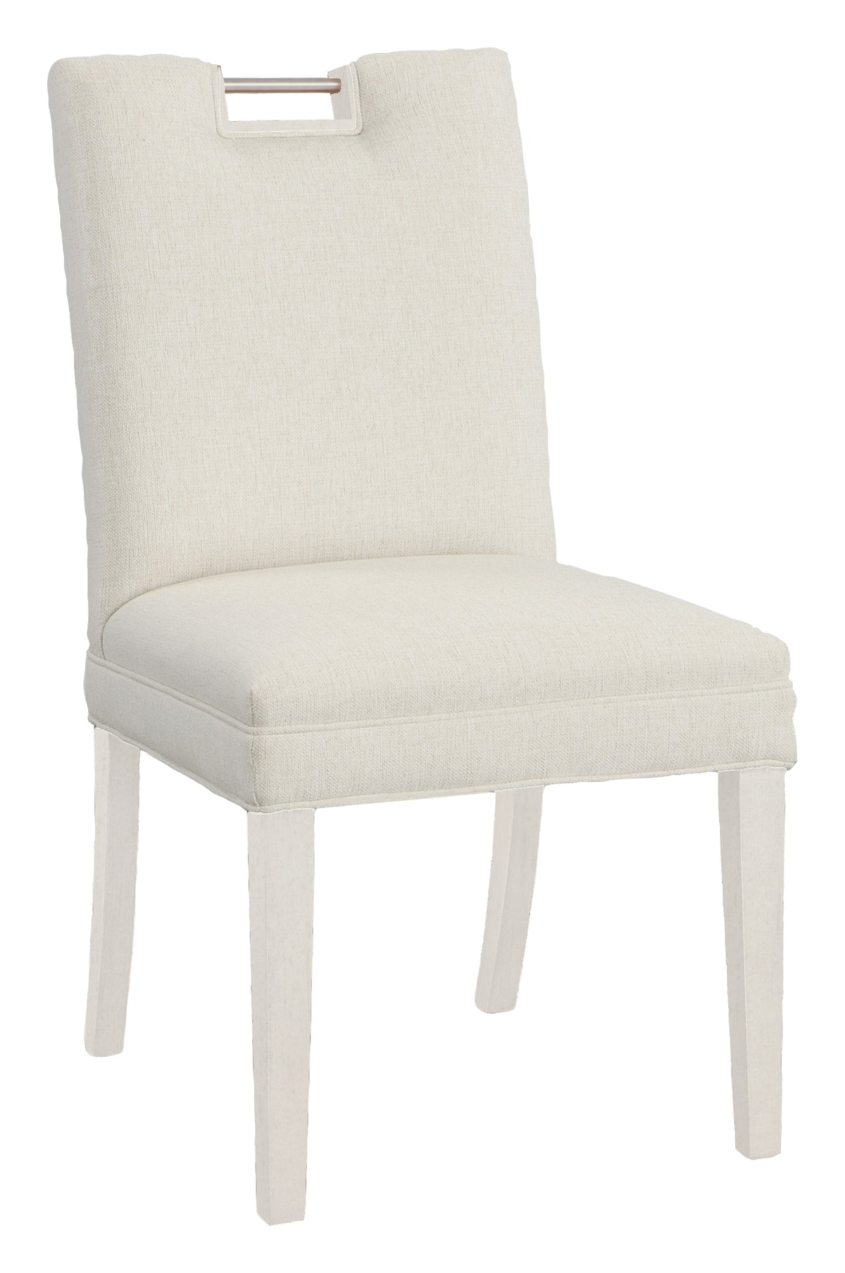 Nickel Metal Pull Short Back Side Chair (1260-05-L) - Fairfield Chair