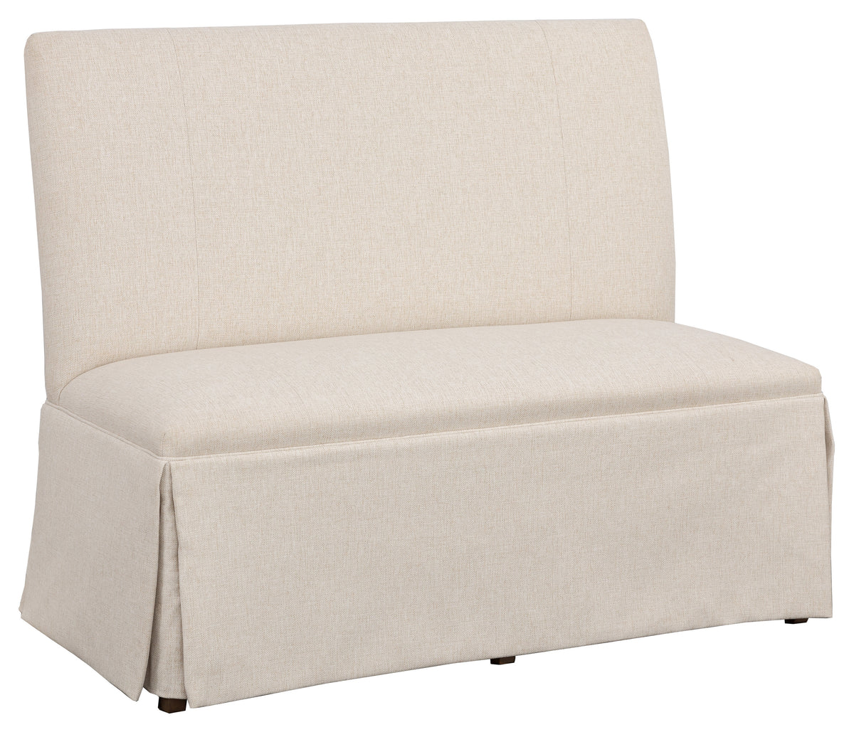 Straight Back Skirted Armless Banquette 48" (1271-48-T) - Fairfield Chair