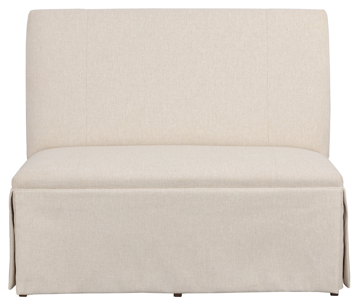Straight Back Skirted Armless Banquette 48" (1271-48-T) - Fairfield Chair