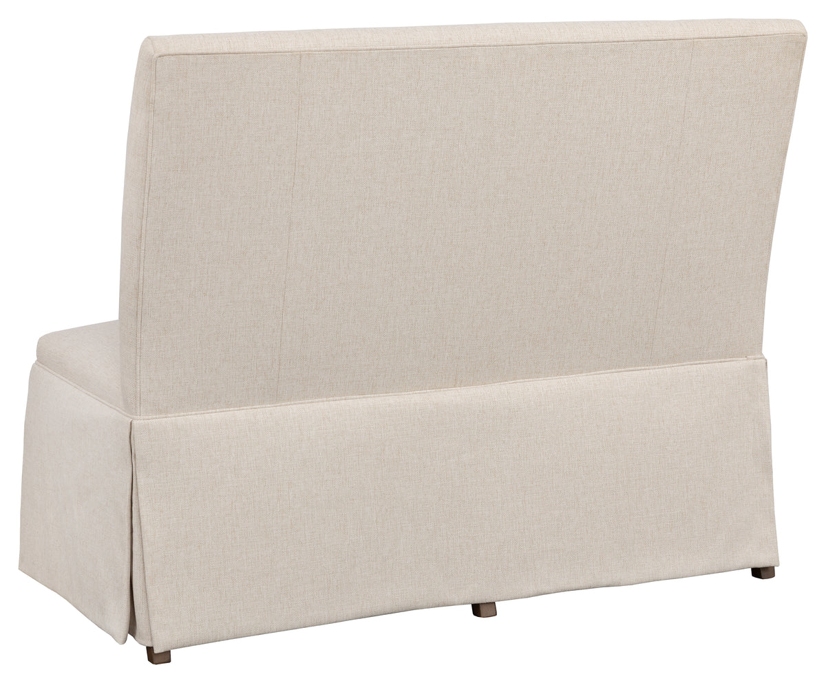 Straight Back Skirted Armless Banquette 48" (1273-48-T) - Fairfield Chair